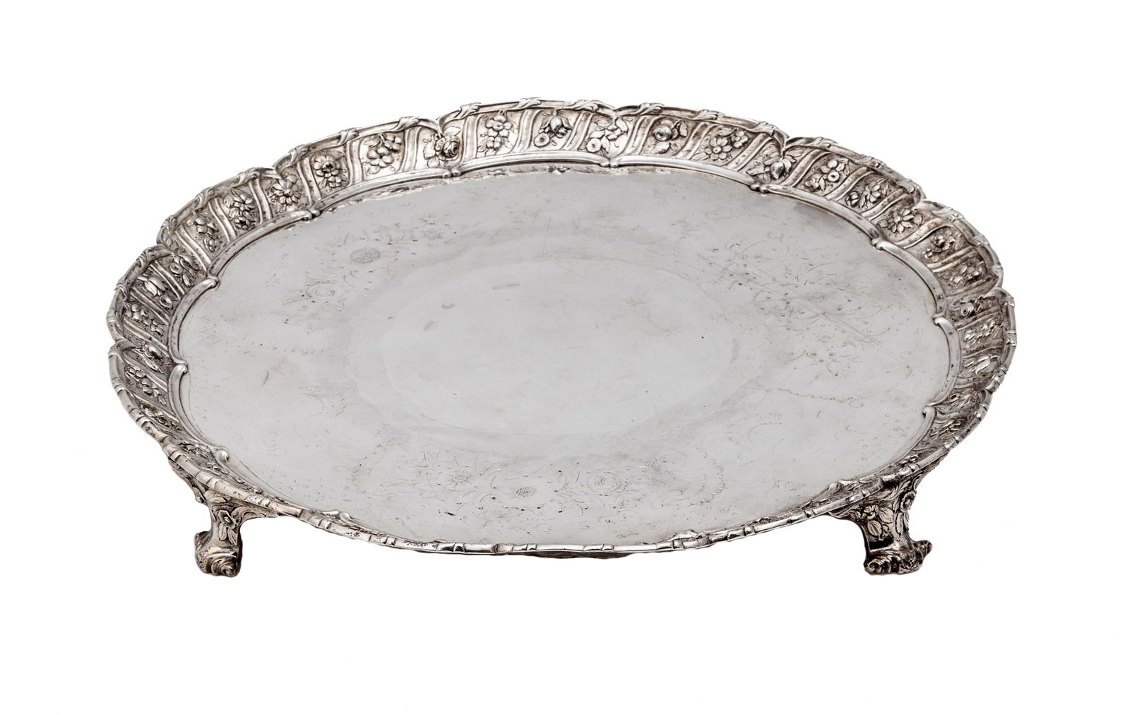 George III Silver Salver, Ebenezer Coker, London, 1772 (1 of 2)