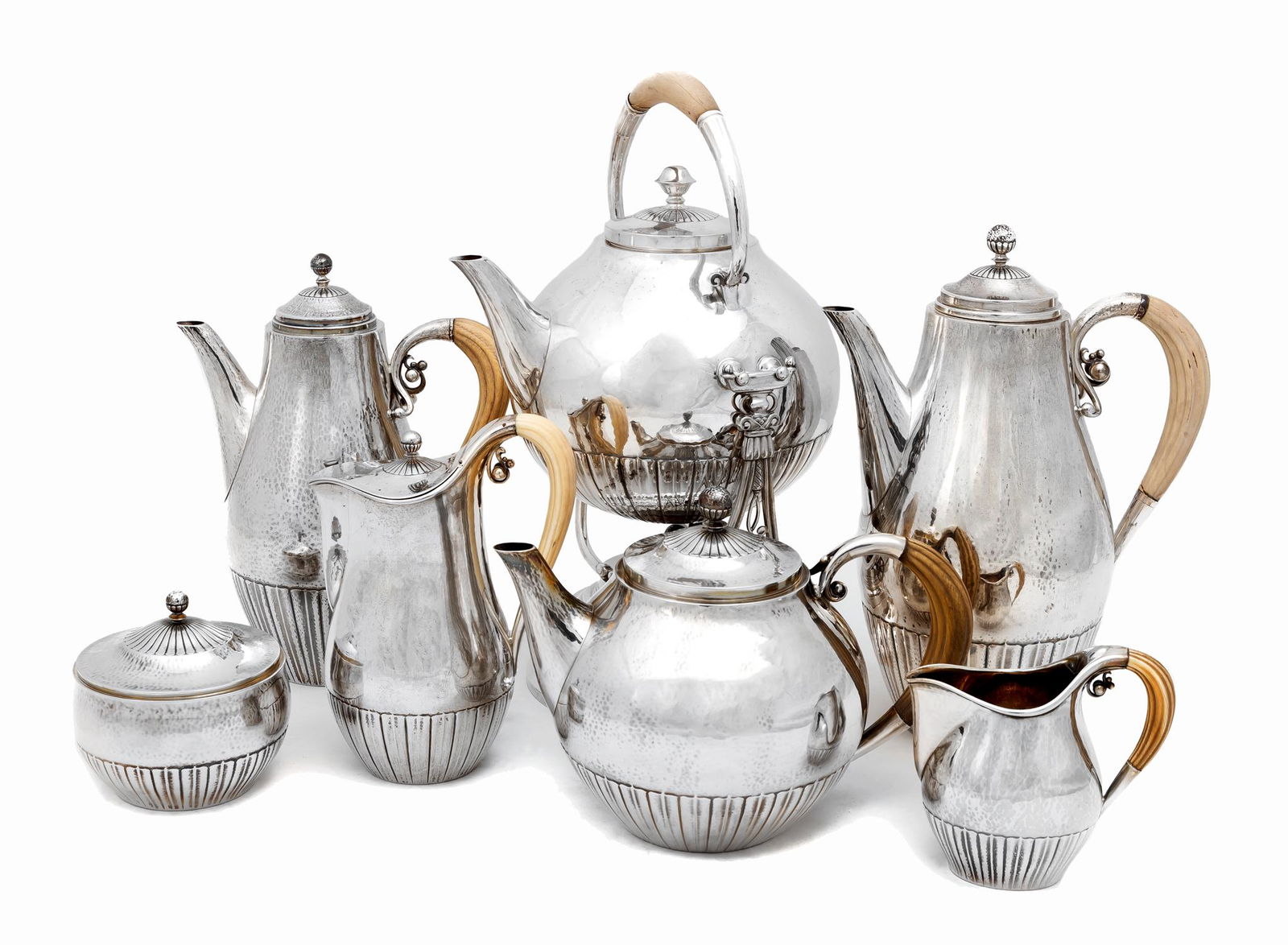 Georg Jensen Cosmos Seven-Piece Sterling Tea & Coffee Service (1 of 4)