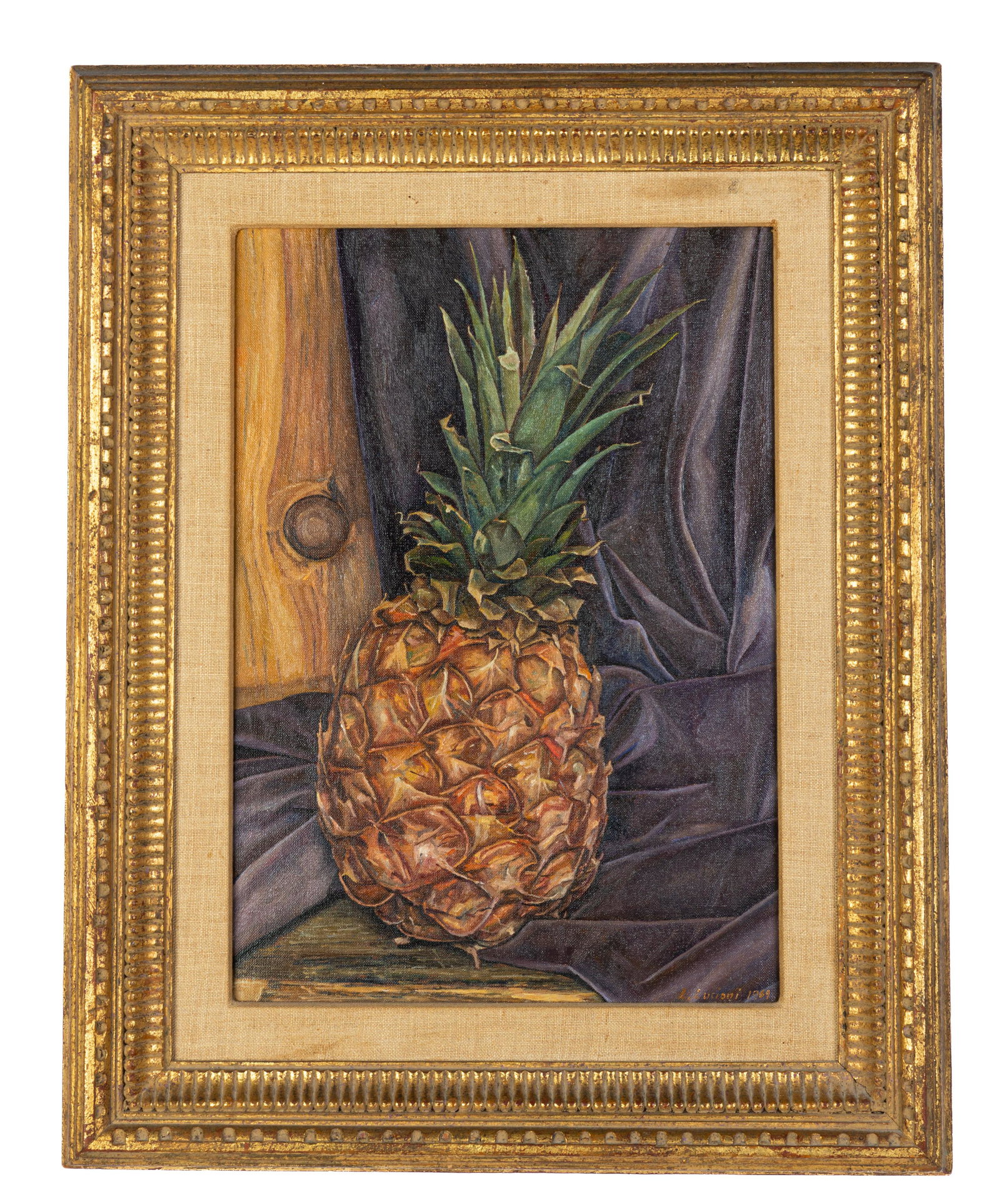 Luigi Lucioni (American/Italian, 1900-1988) Pineapple (1 of 2)