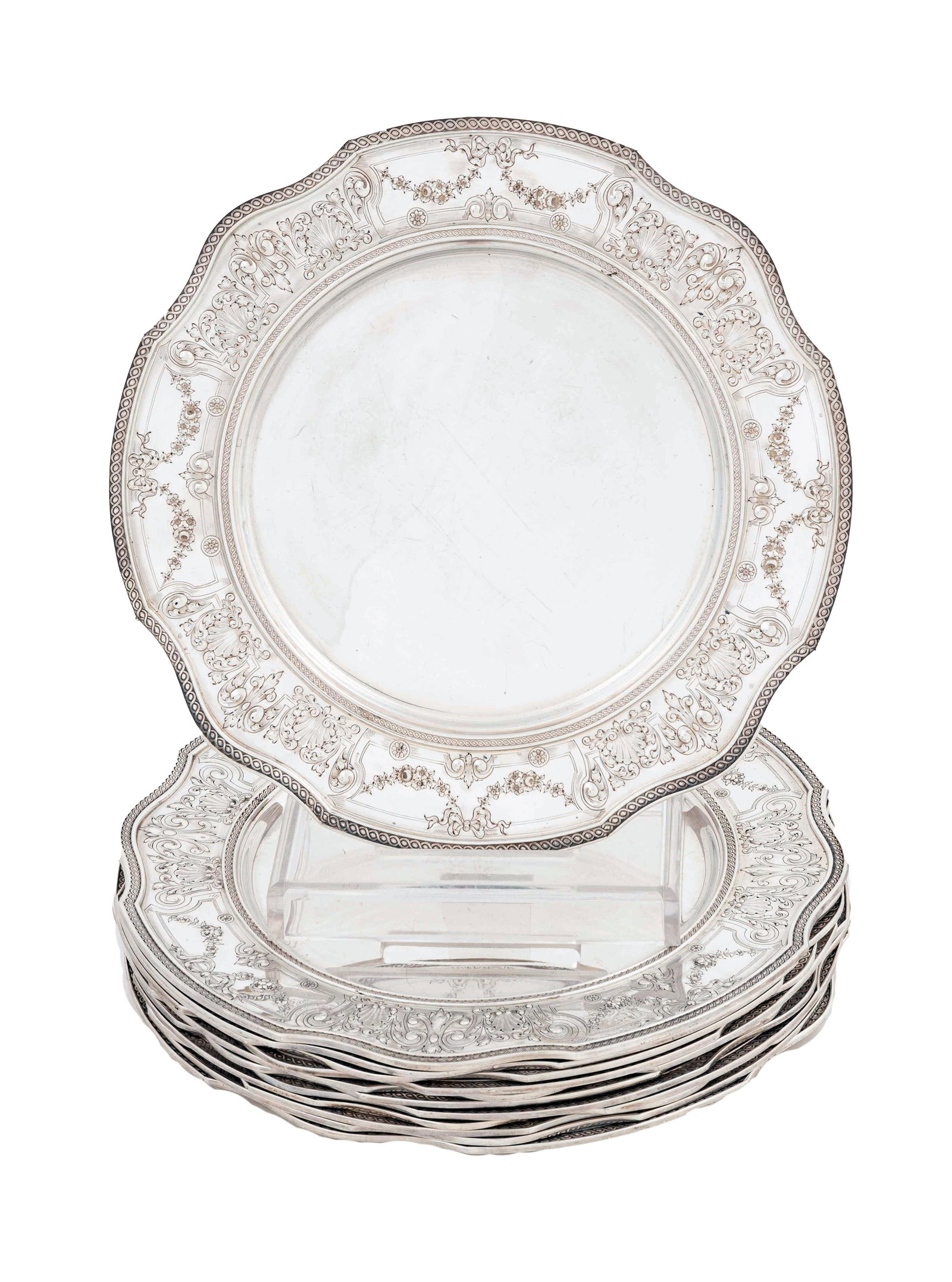 (12) American Silver Plates (1 of 3)