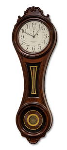 Fine & Rare E. Howard & Co. No. 6 Figure Eight Regulator: Fine & Rare E. Howard & Co. No. 6 Figure Eight Regulator Circa 1875. E. Howard & Co. Boston, Massachusetts. Black walnut case with 14 in. original painted metal dial with rare Arabic numerals, and sub