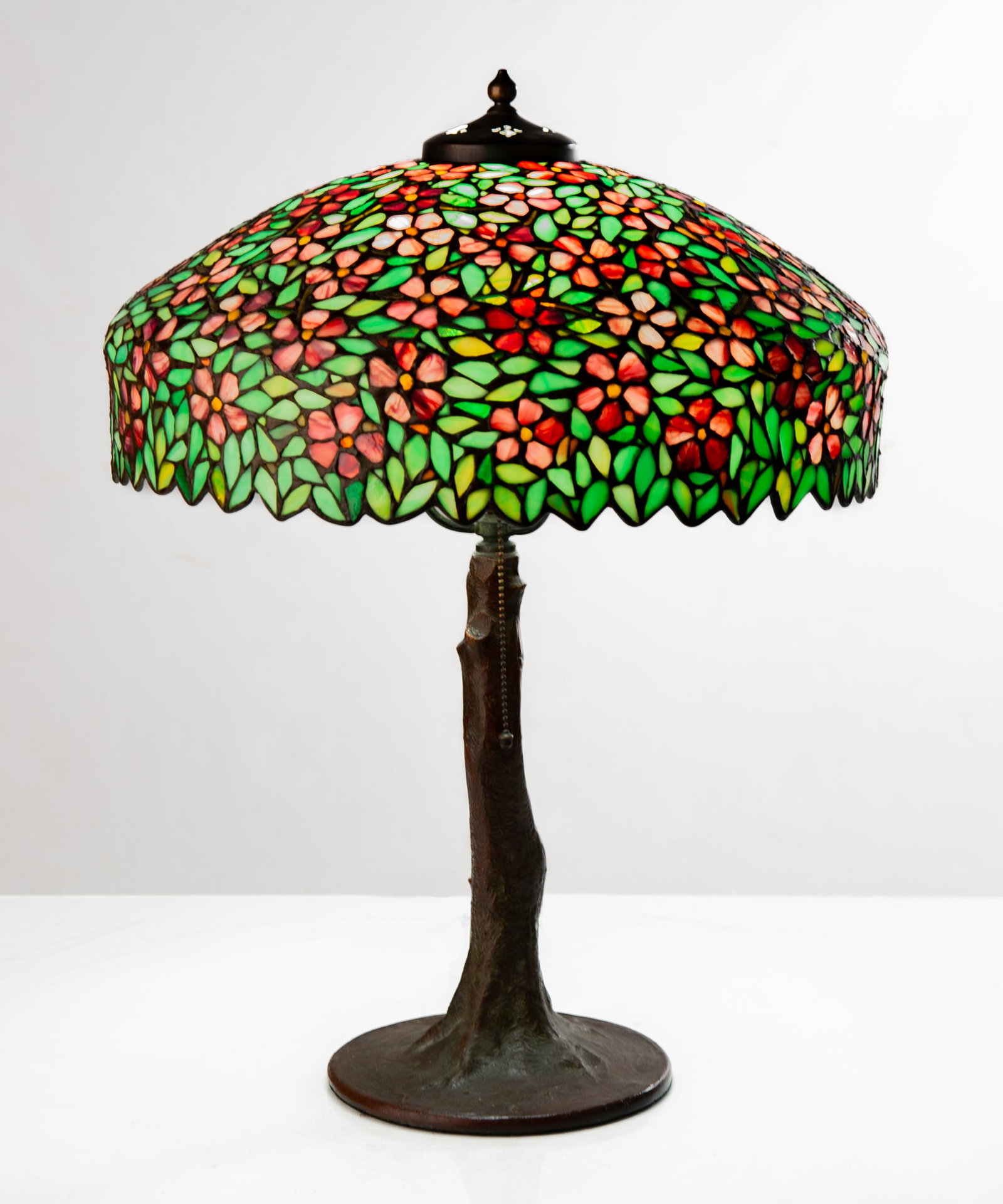 Handel / Unique Floral Lamp with Tree Trunk Base (1 of 6)