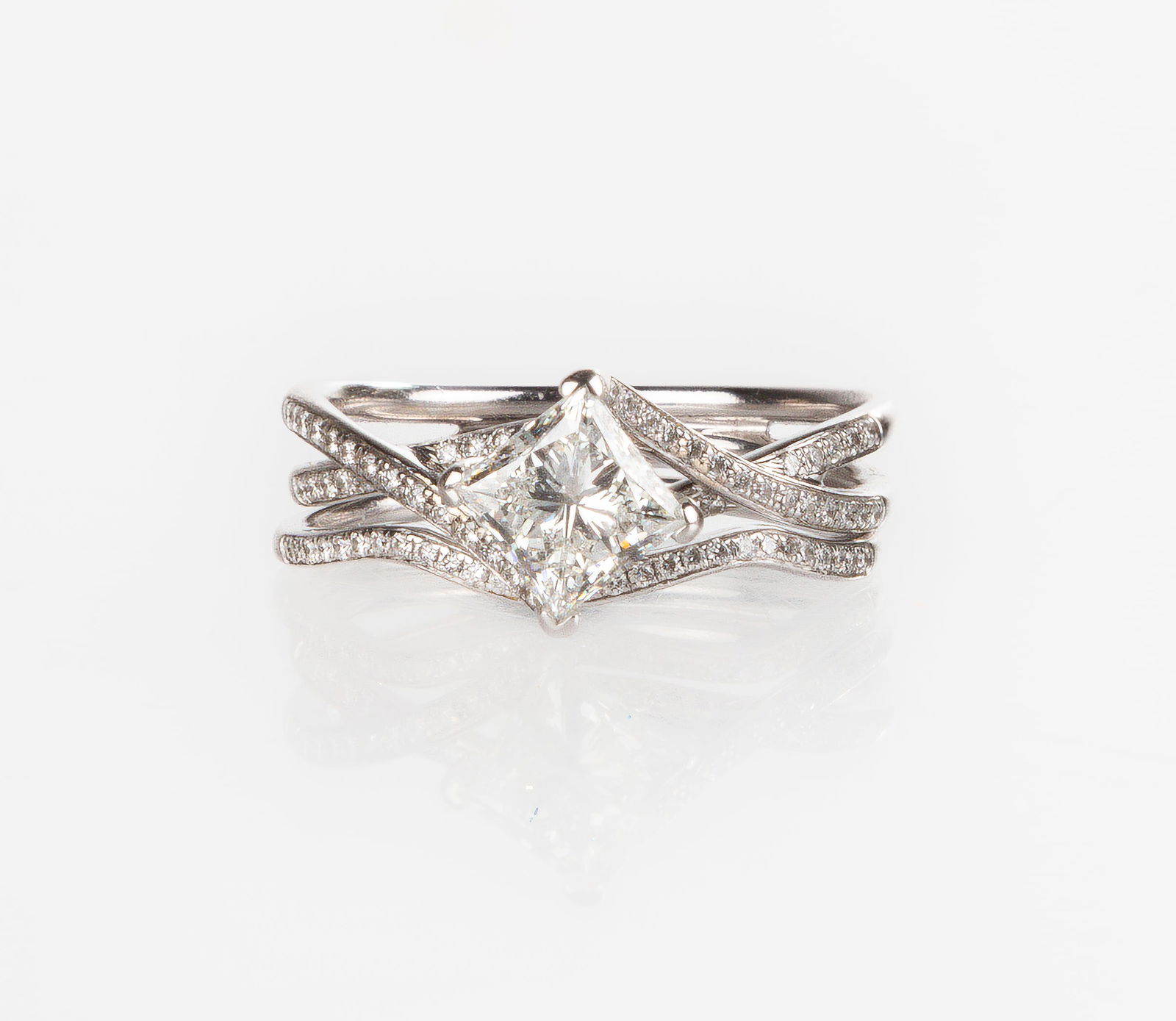 Ladies 1.19CT. Princess Cut Diamond Ring (1 of 5)