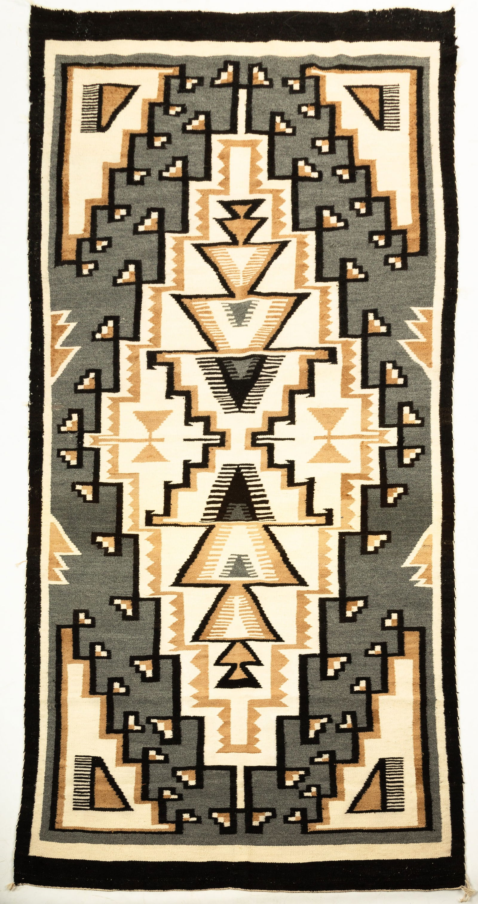 Two Gray Hills Navajo Weaving (1 of 3)