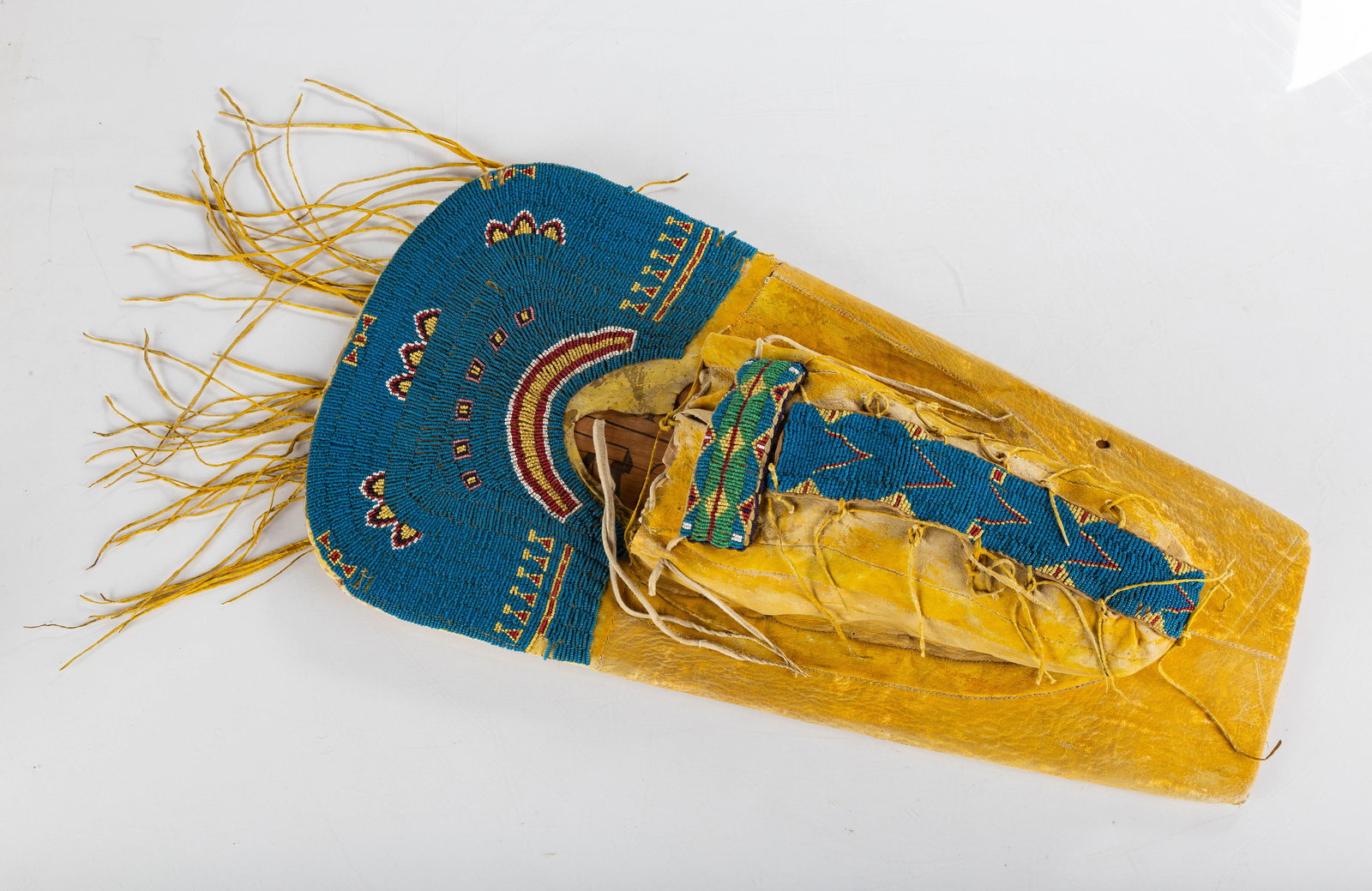 Ute Tribe Beaded Hide Doll Cradle (1 of 7)