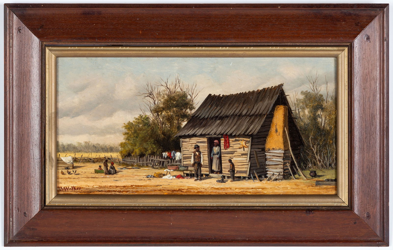 William Aiken Walker (American, 1838-1921) Cabin Scene (1 of 4)