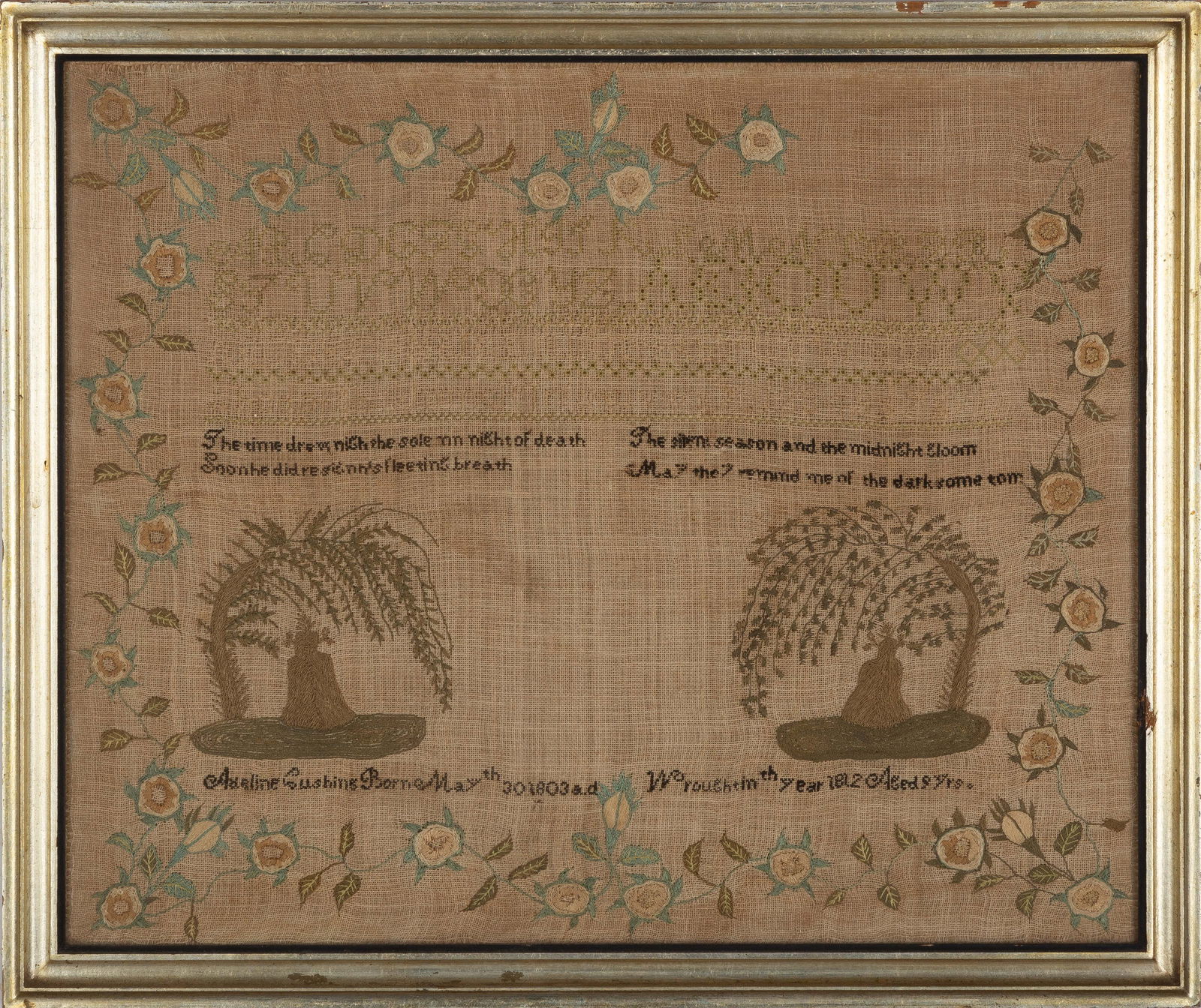 1812 Pictorial Sampler: 1812 Pictorial Sampler 1812 Pictorial Sampler 16 x 20 in.