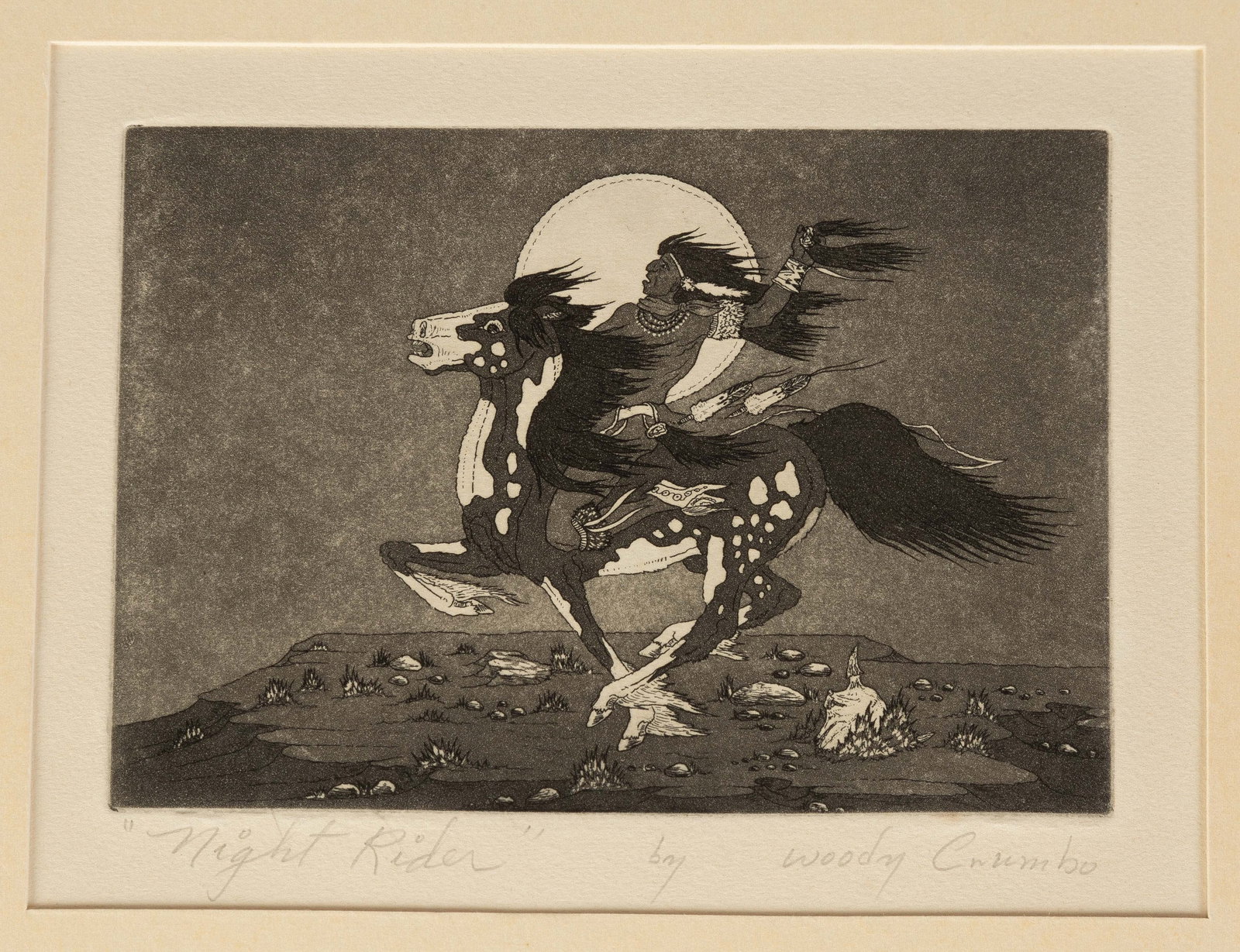 (6) Woody Crumbo (Native American, New Mexico,  1912-1989) Etchings (1 of 9)