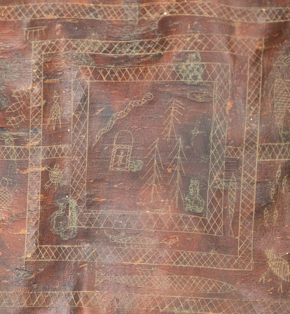 Four Native American Birch Bark Scrolls (1 of 9)