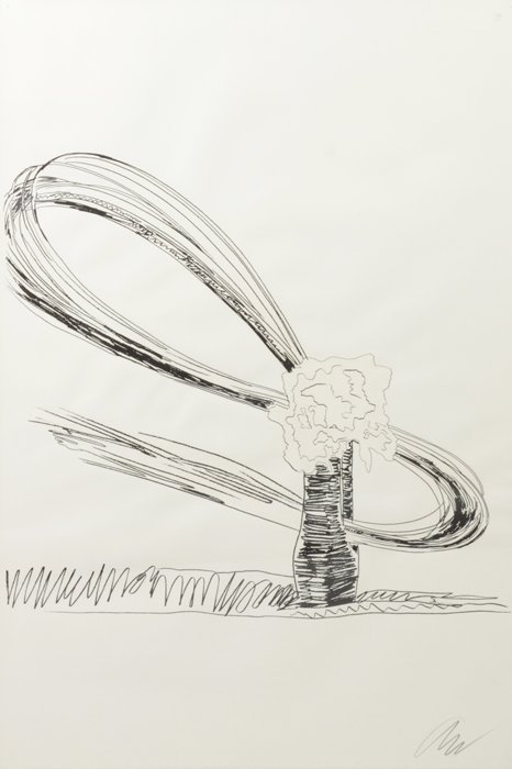 Andy Warhol (American, 1928-1987) Lithograph: Andy Warhol (American, 1928-1987) Lithograph. Sgn. Lower right. Lithograph on paper. Sgn. & numbered in pencil on reverse, #170/250, Andy Warhol, NY. Copyright by Andy Warhol Multiples Inc., Castelli