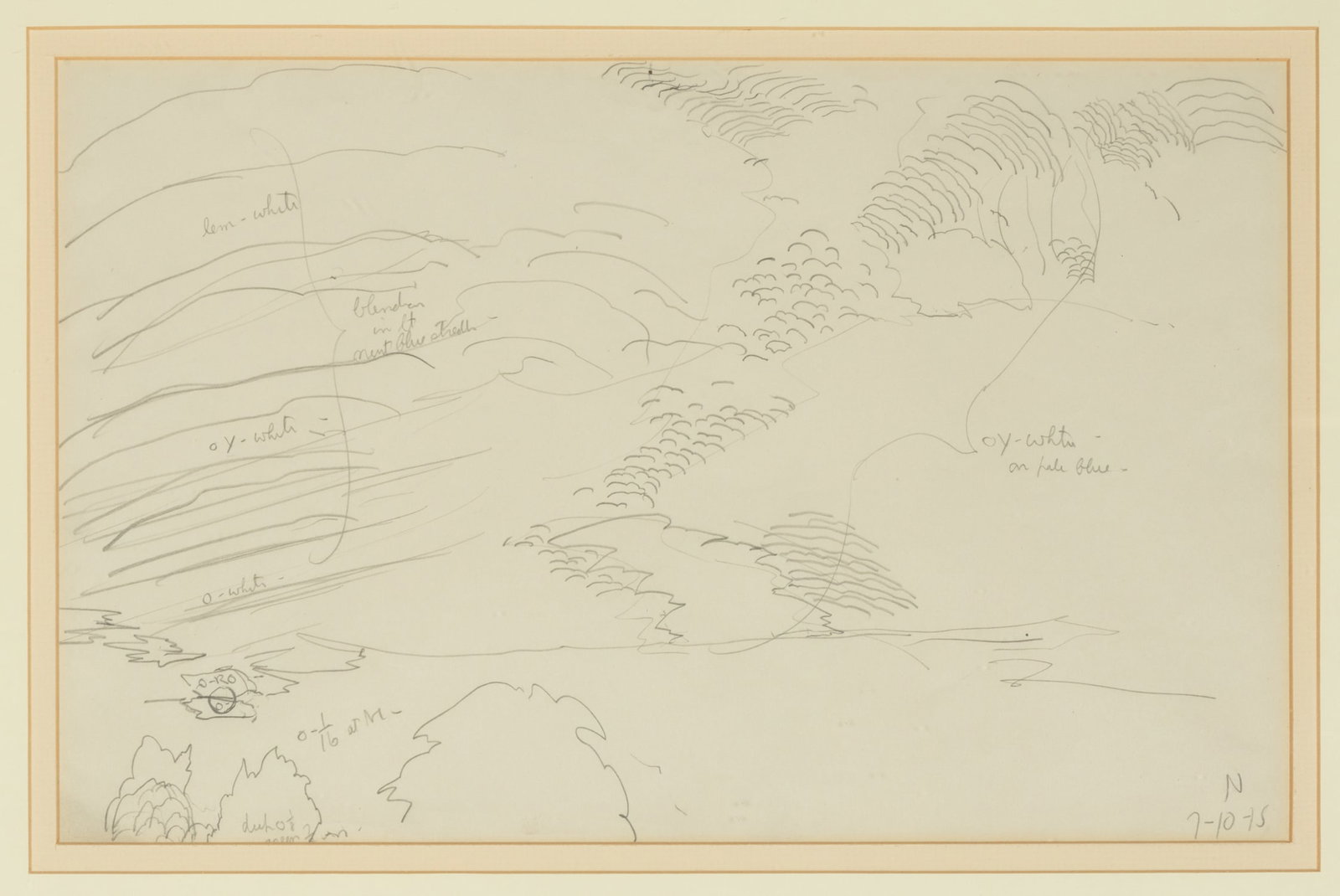 Charles Burchfield (American, 1893-1967) Drawing (1 of 2)