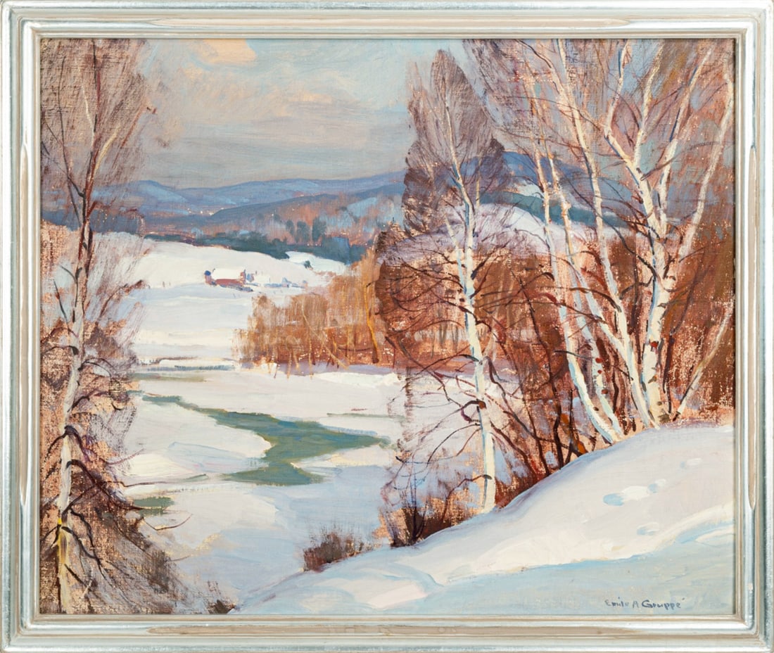 Emile A. Gruppe (American, 1896-1978) "Bend in the River, Vermont" (1 of 4)