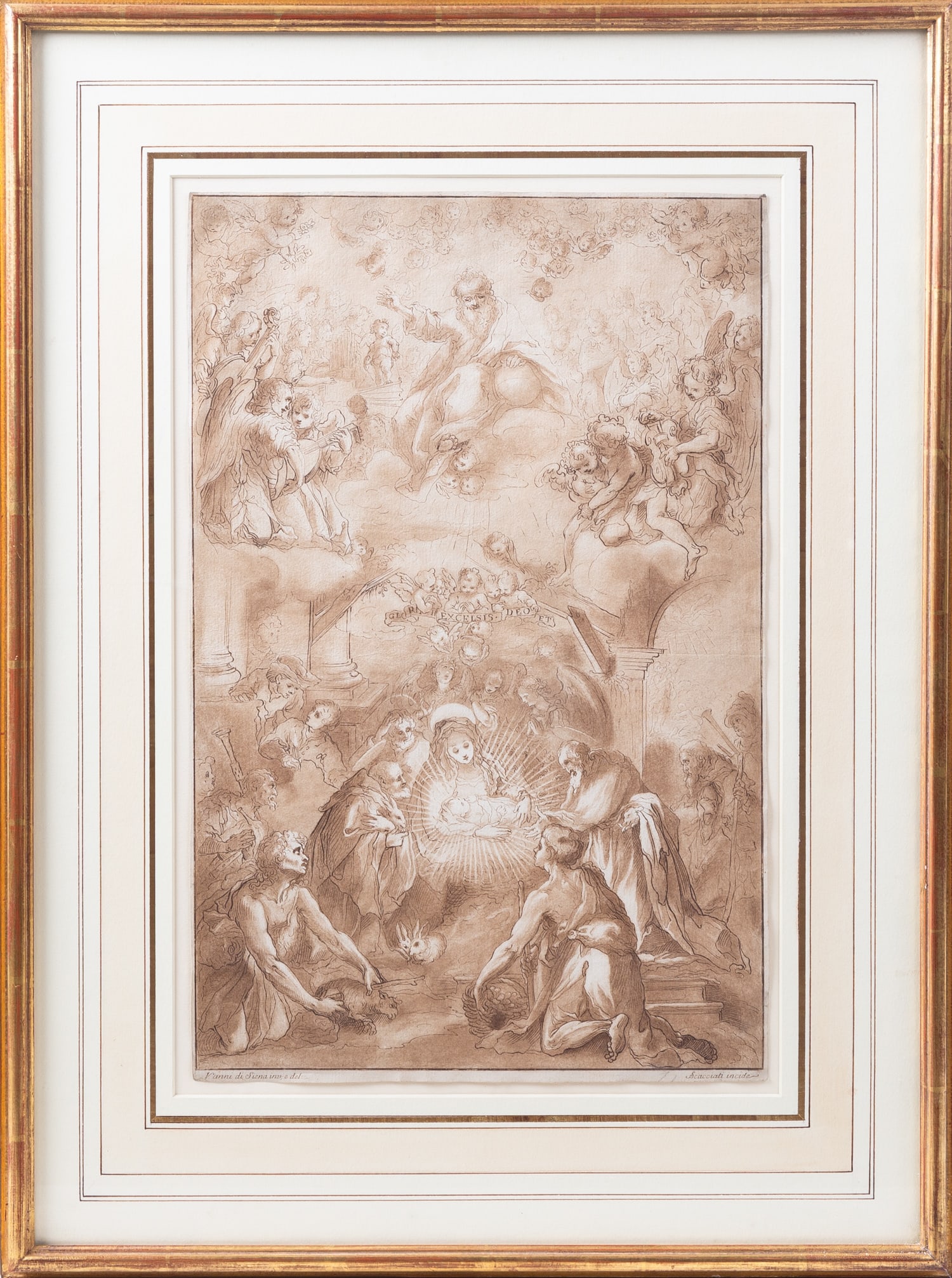 Andrea Scacciati, Adoration of the Shepherds: Andrea Scacciati, Adoration of the ShepherdsAndrea Scacciati, Engraver Francesco Vanni, Draftsman Adoration of The Shepherds, 1766-74 Etching and aquatint.17 3/4 x 11 1/2 in. ProvenanceEstate of Suzan