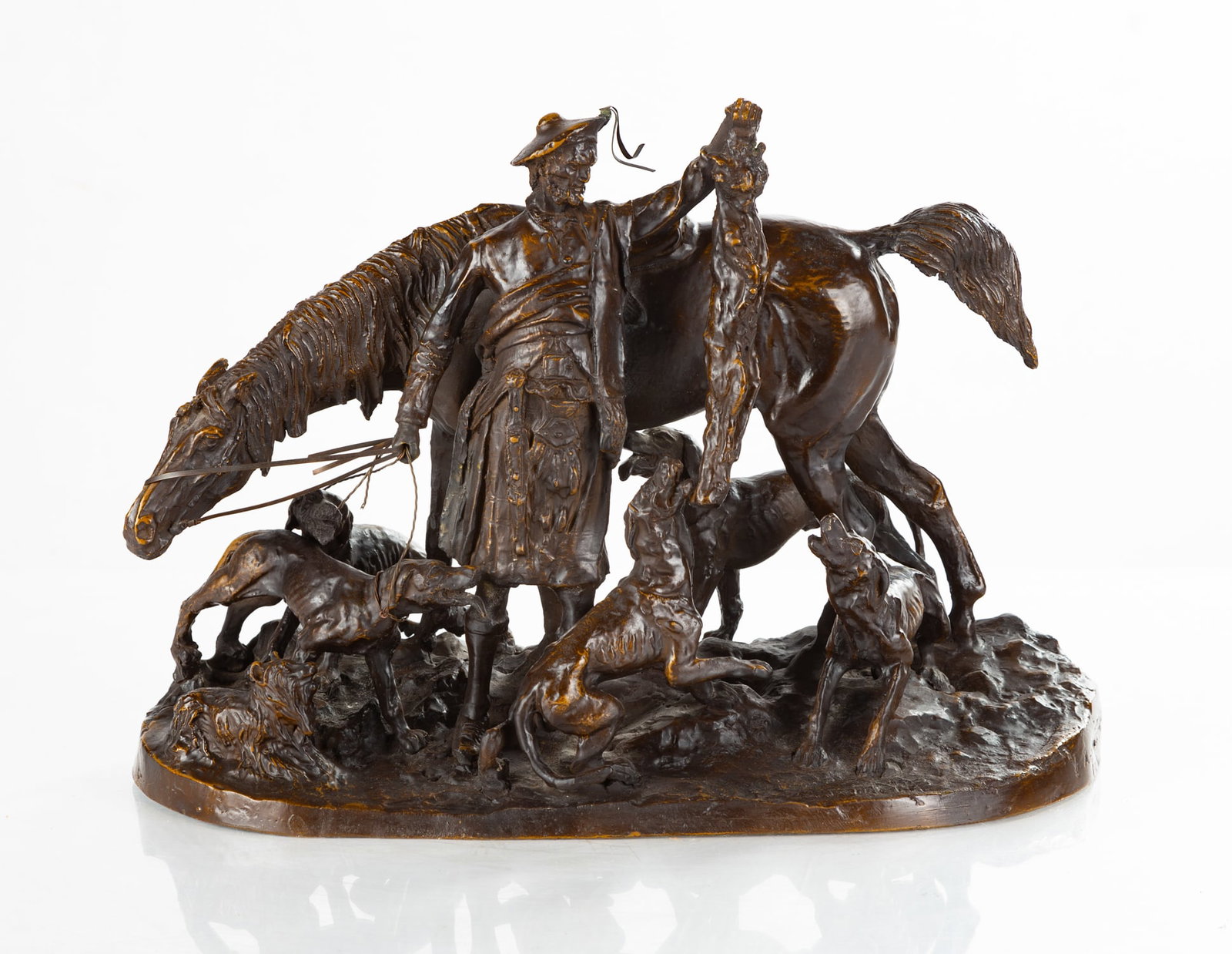 La Chasse en Ecosse, La Prise du Renard (After the Scottish Hunt), After Pierre Jules Mene (1 of 5)