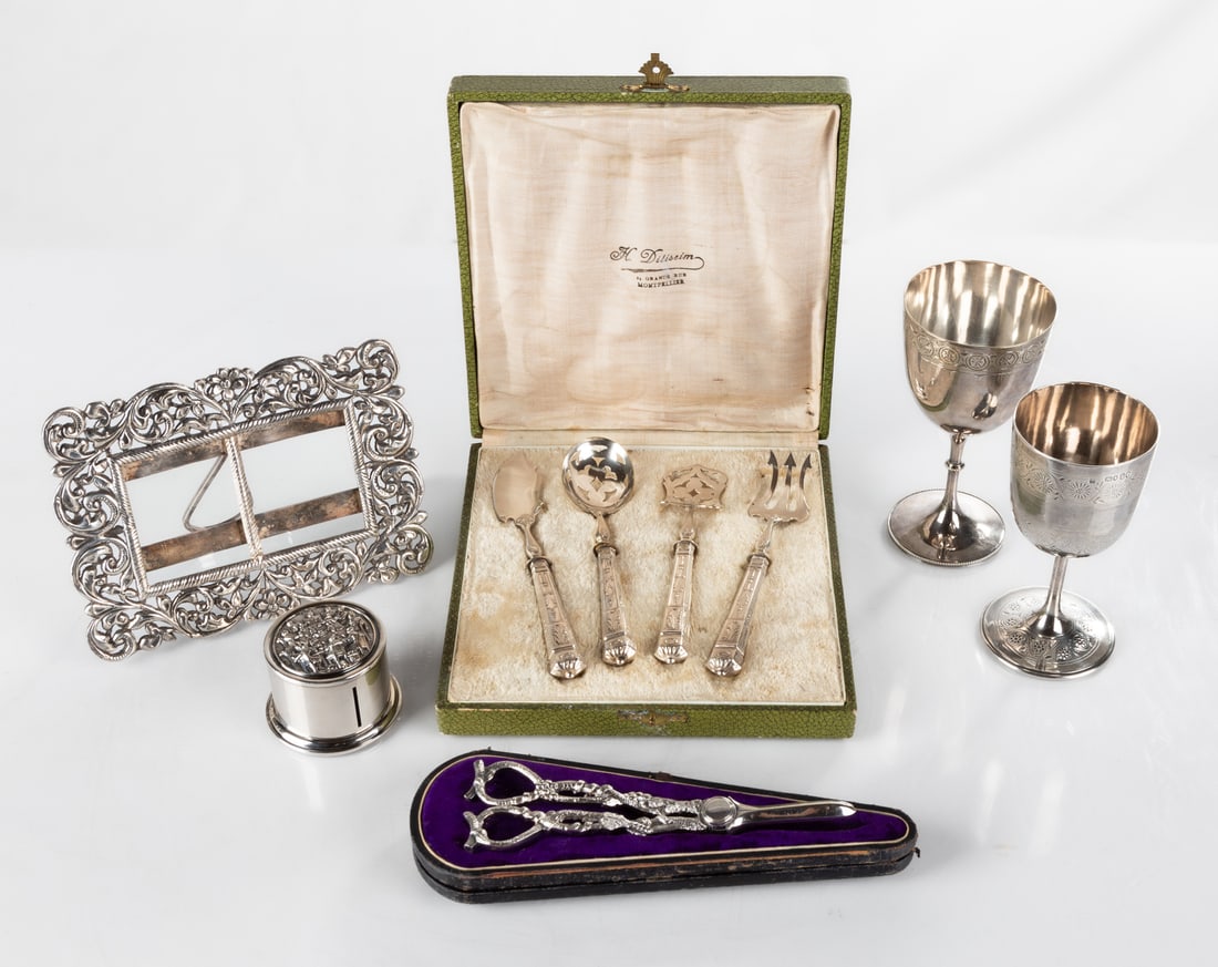 Group of Silver-Plate Accessories (1 of 2)