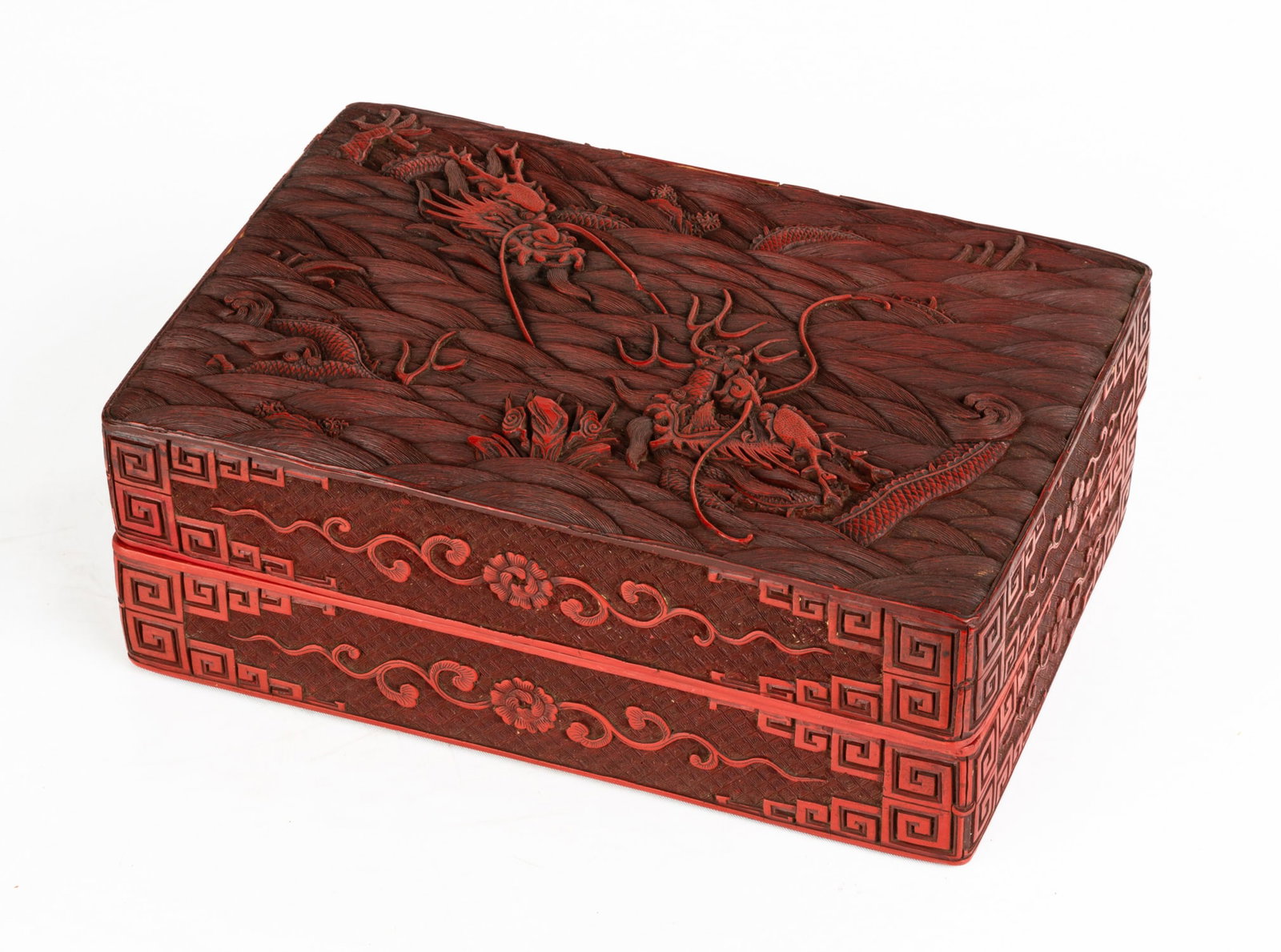 Chinese Cinnabar Lacquer Box (1 of 4)