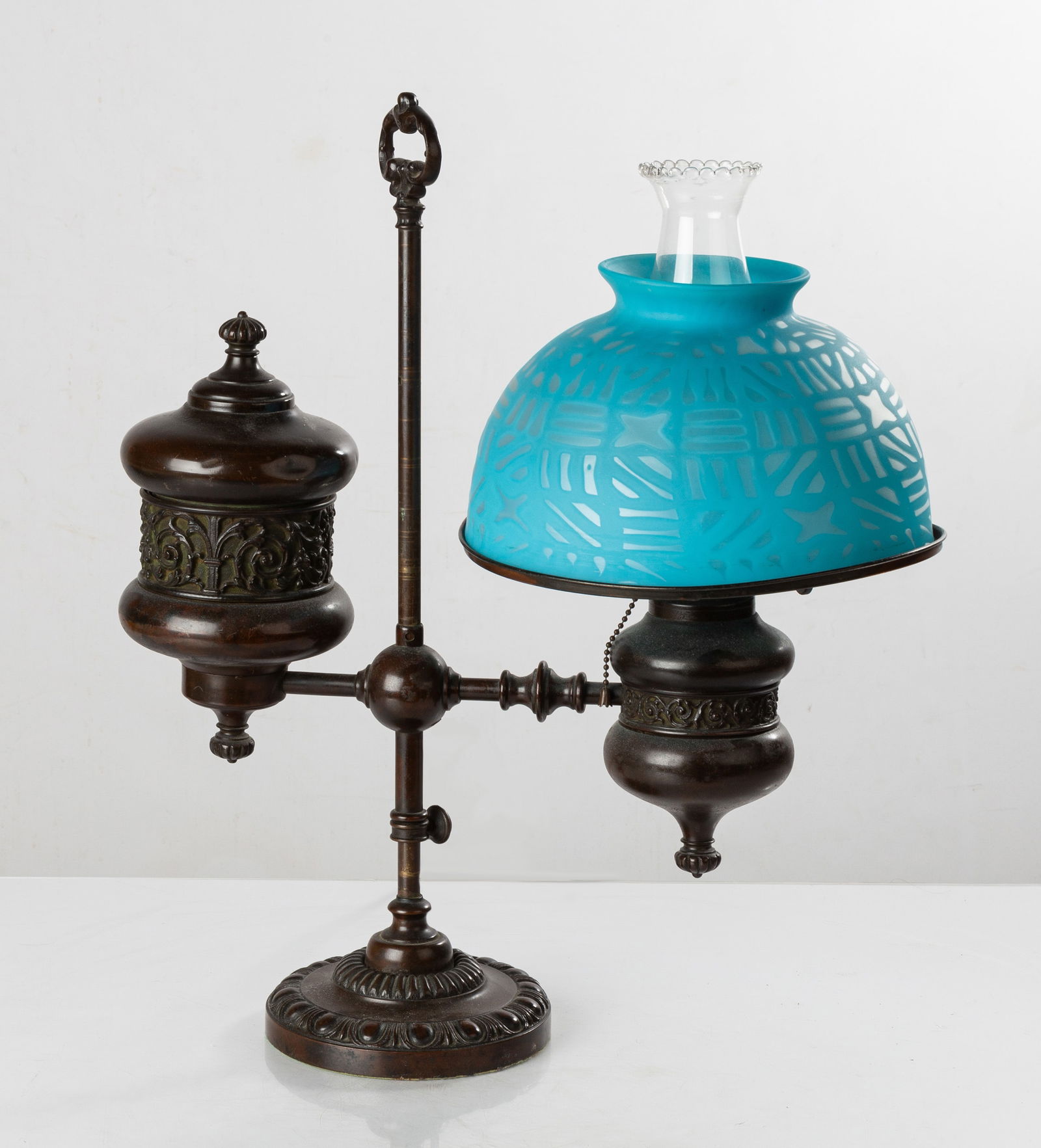 Double Harvard Student Lamp Auction 185289118 1 X