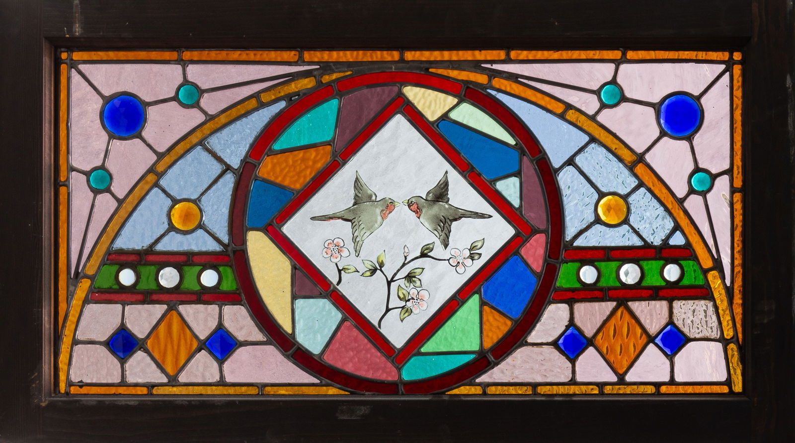 Leaded Glass Bird Window (1 of 1)