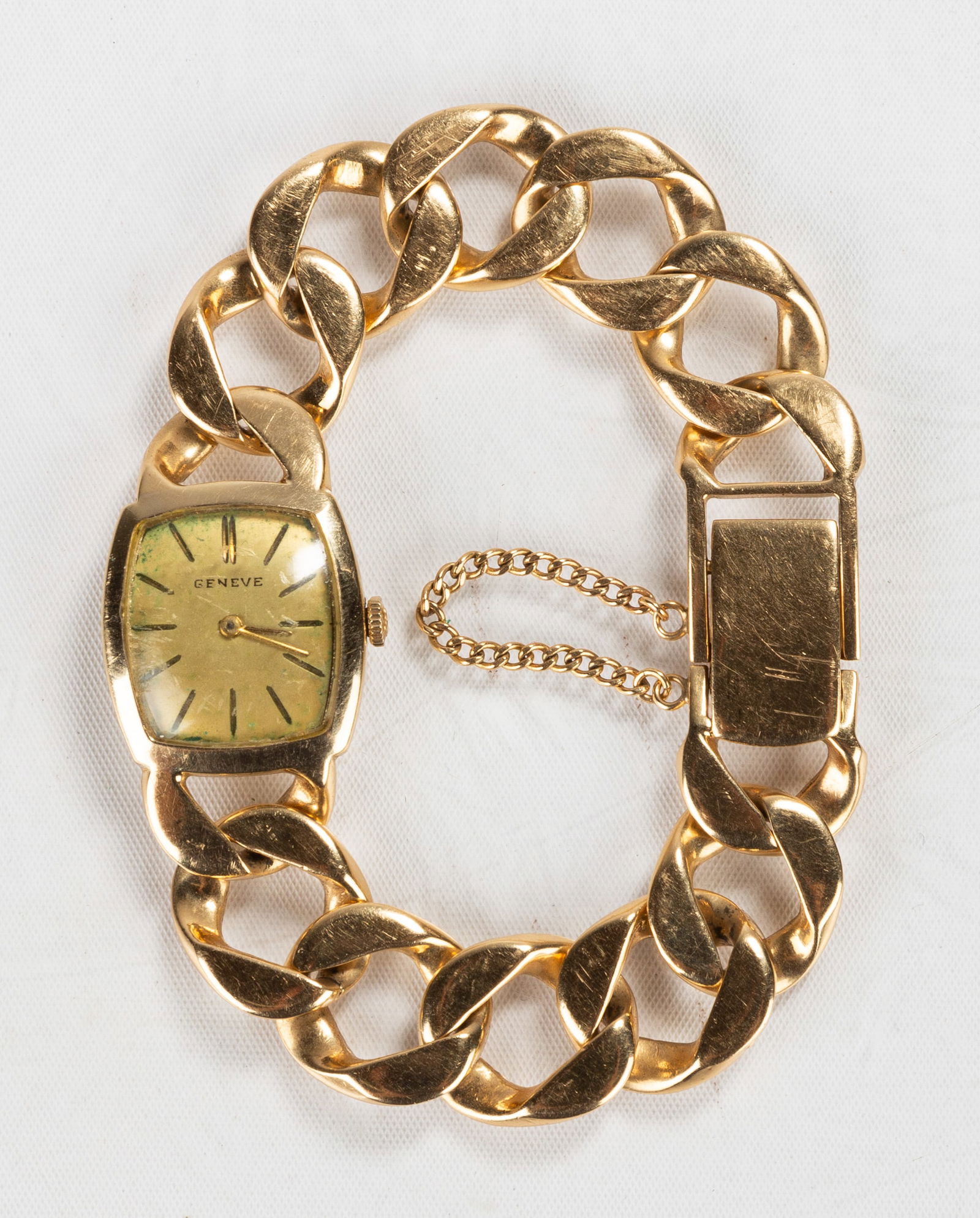 Men's Swiss 14K Gold Bracelet Watch (1 of 4)