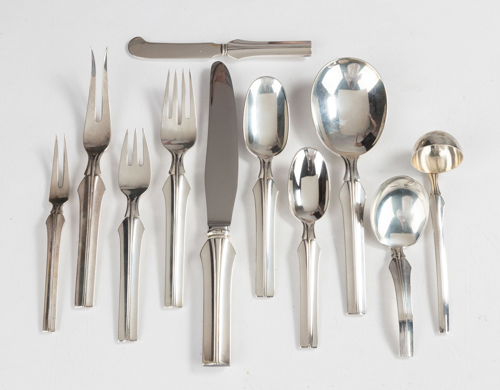 Rare Georg Jensen Agave/Elsinore Sterling Silver Flatware (1 of 1)