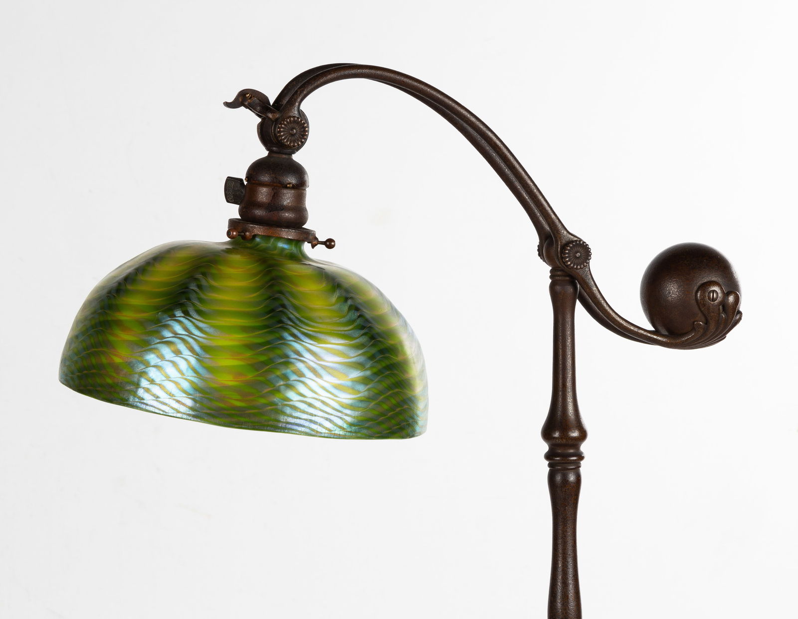Tiffany Studios Counterbalance Damascene Floor Lamp (1 of 6)