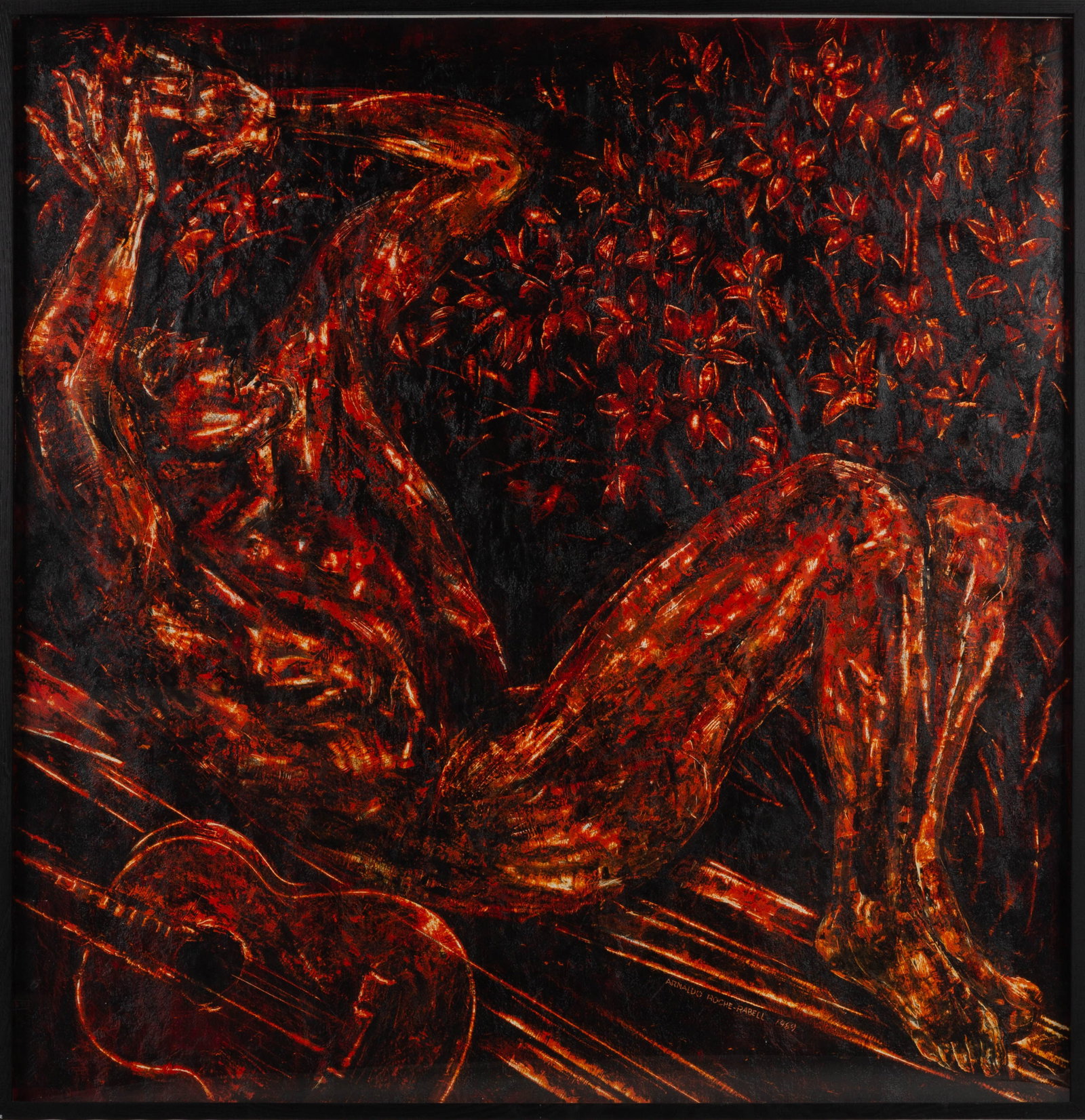 Arnaldo Roche Rabell (Puerto Rican, 1955-2018) Guitar Player (1 of 4)