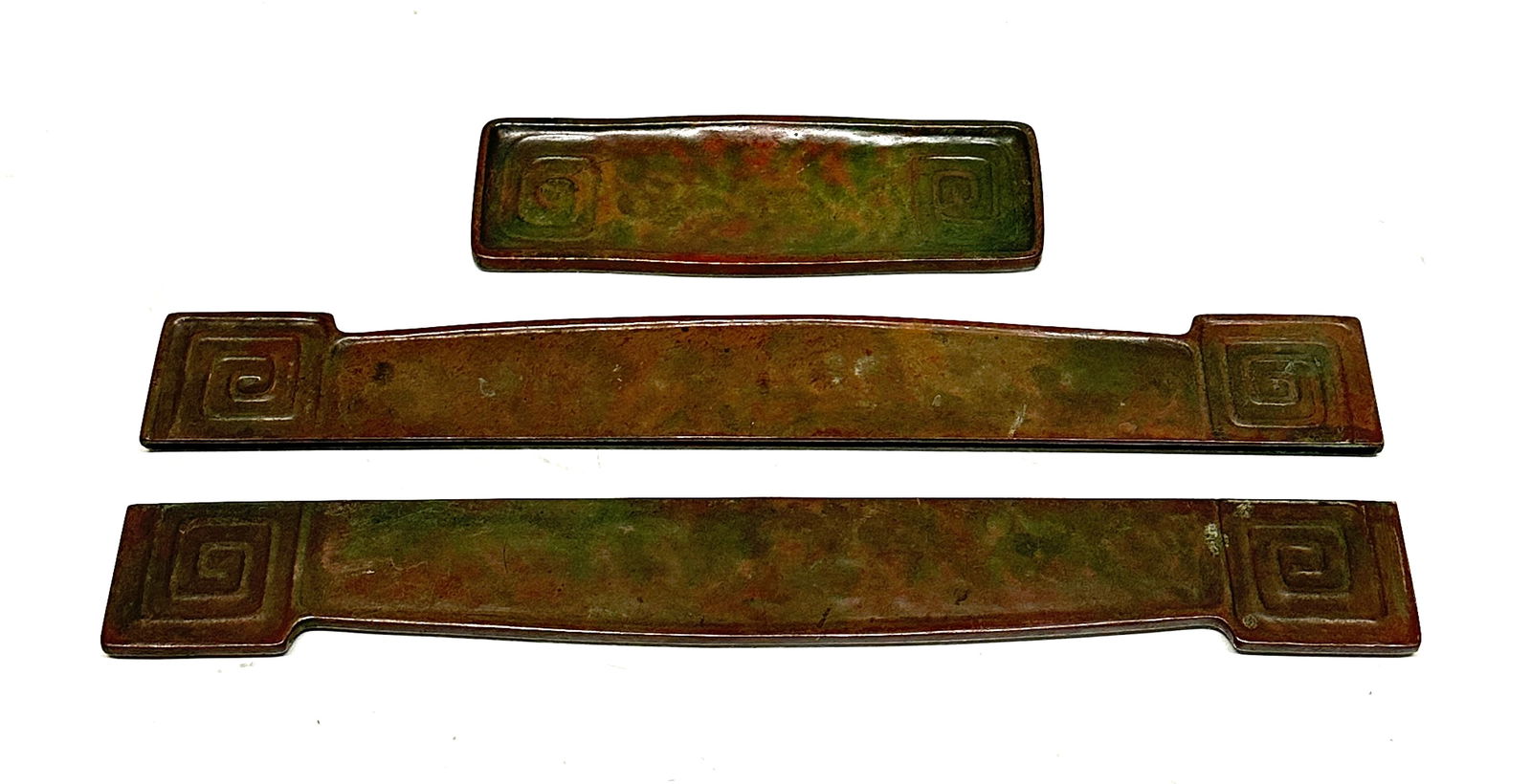 Tiffany Bronze Pen Tray and Ink Blotters (1 of 1)