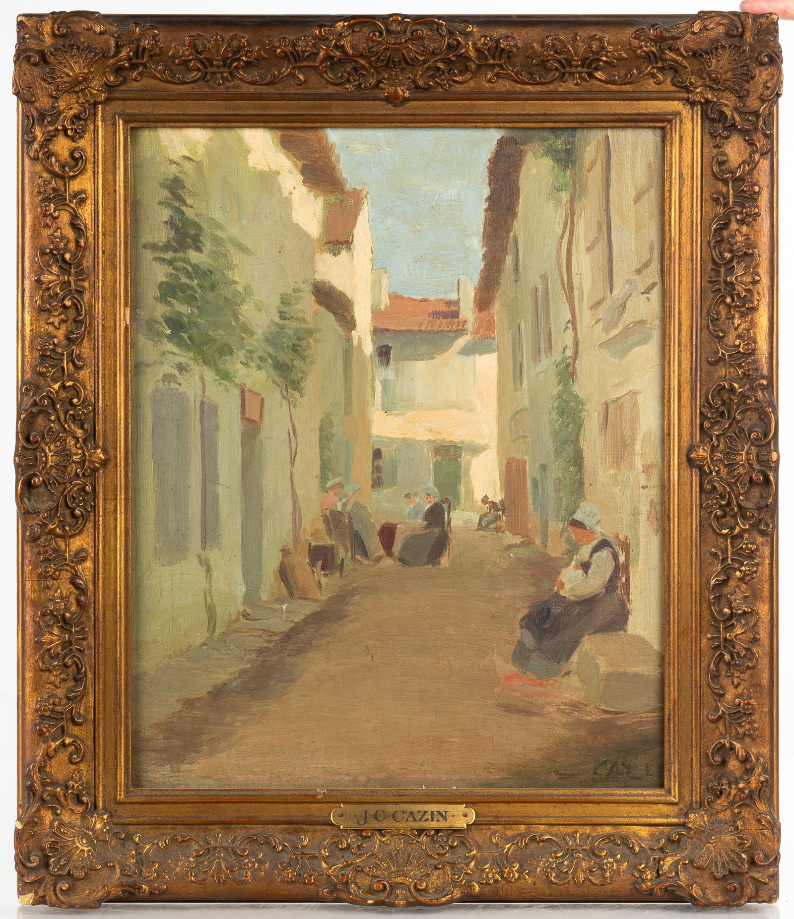 Jean-Charles Cazin (French, 1840-1901) Street Scene (1 of 3)