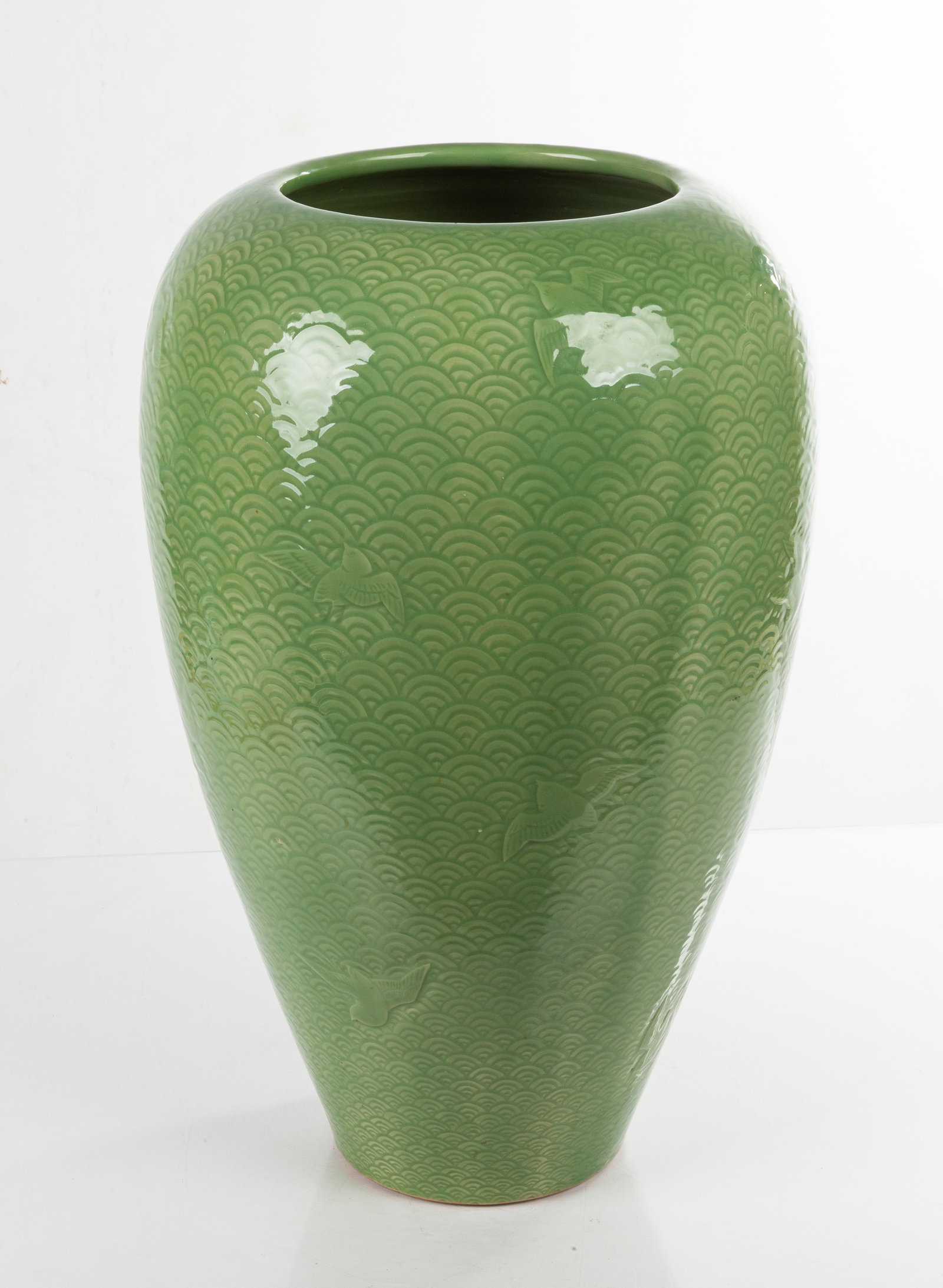 Monumental Asian / Japanese Studio Pottery Floor Vase (1 of 3)