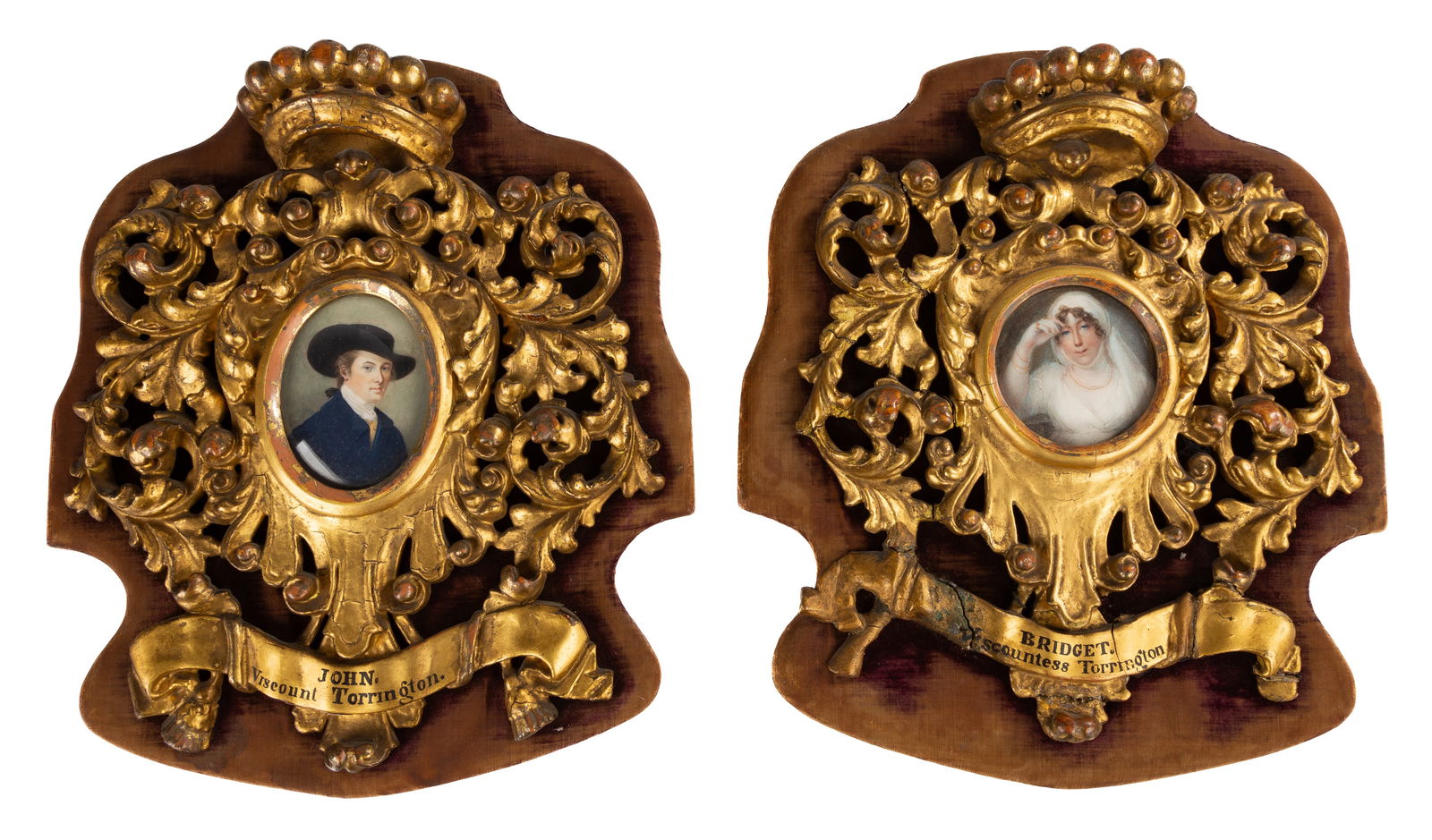 Viscount & Viscountess Torrington Miniature Portraits (1 of 5)