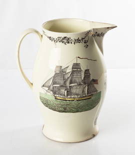 Archibald Taylor of Amsbury Liverpool Pitcher: Archibald Taylor of Amsbury Liverpool Pitcher Circa 1800. Ht. 11 1/4 in. Provenance: A Rochester, New York Estate.
