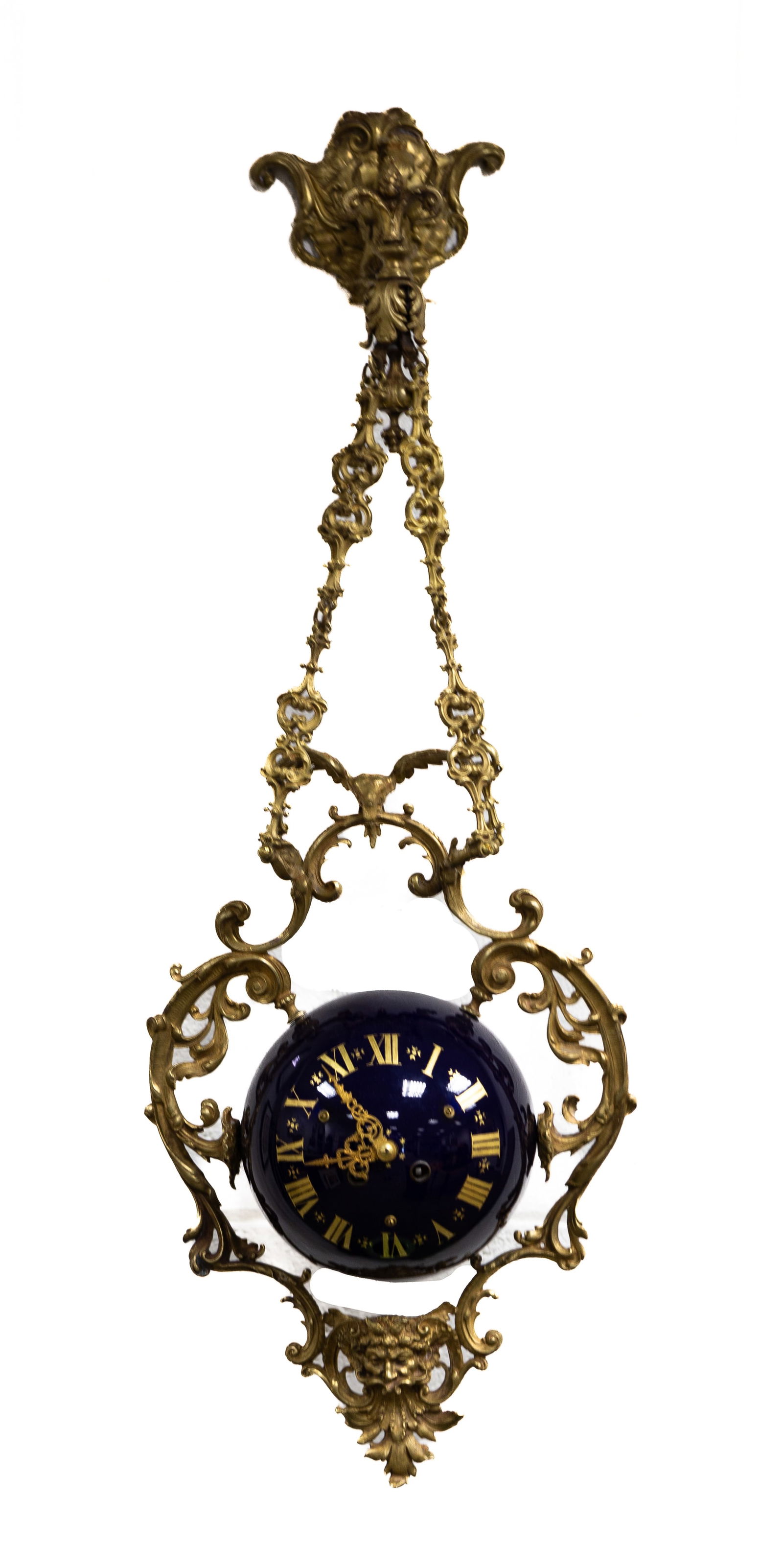 Unusual French Hanging Orb Clock (1 of 7)
