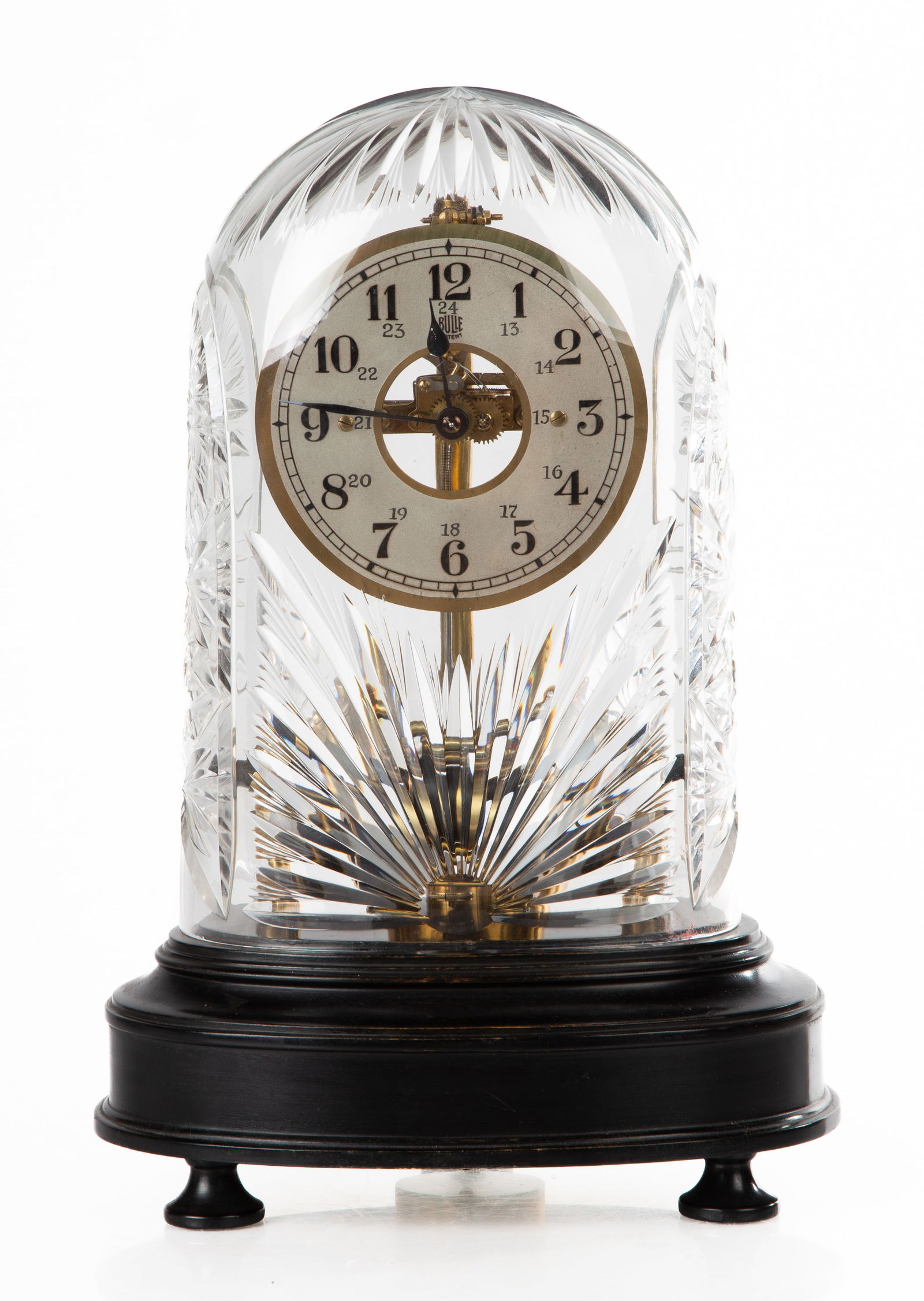 Bulle Electric Shelf Clock with Cut Crystal Dome (1 of 2)
