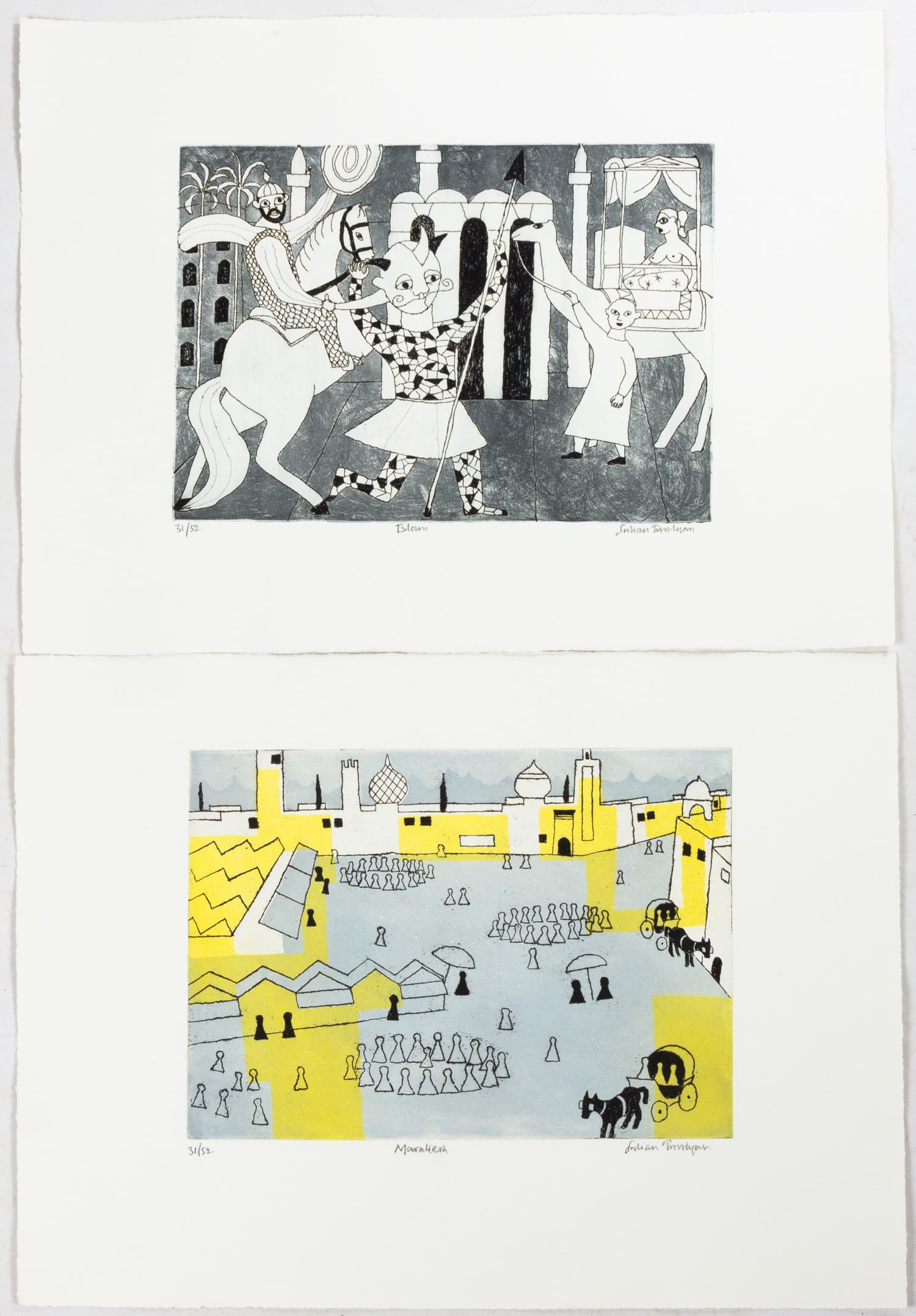 Two Julian Trevelyan (British, 1910-1988) Islam & Marrakesh (1 of 3)