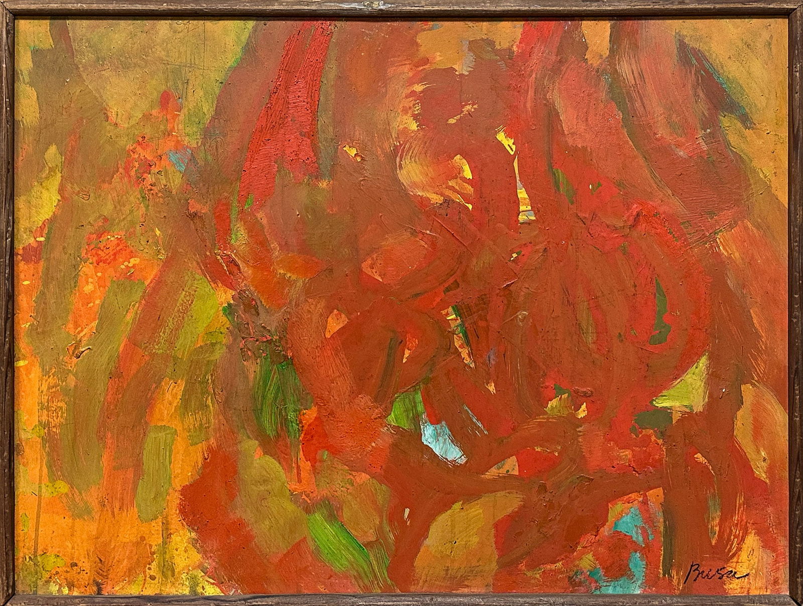 Peter Busa (American, 1914-1985) "Autumn": Peter Busa (American, 1914-1985) "Autumn" Oil on panel. Signed 'Busa' (lower right). 18 x 24 in. Deaccessioned property from a private New York State institution.