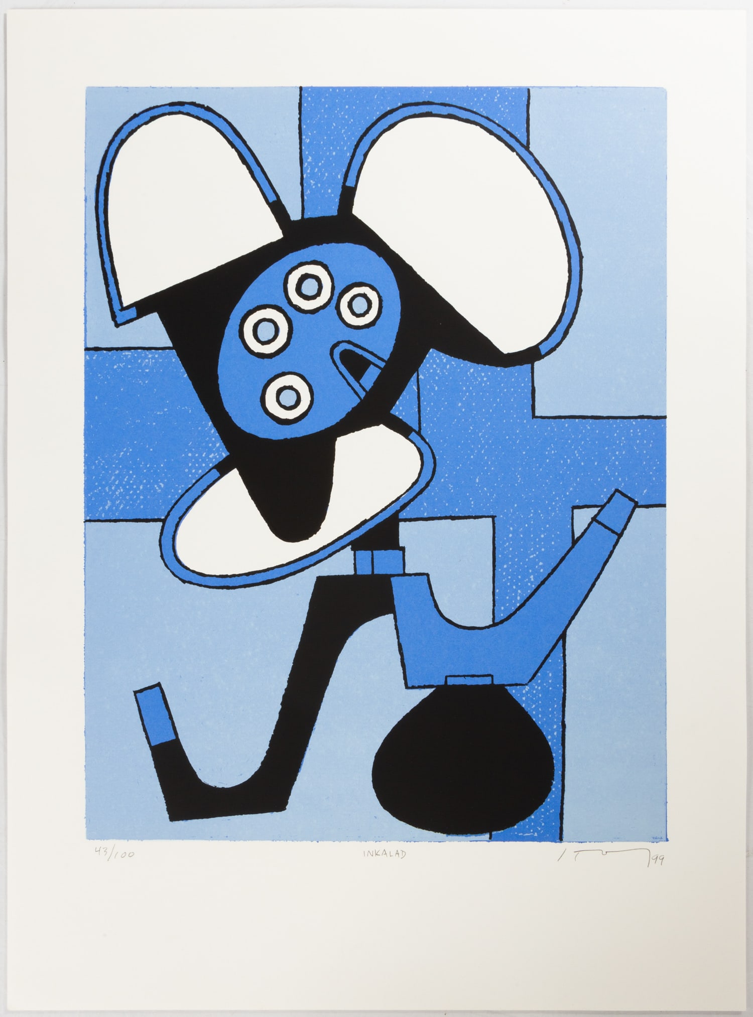 (20) David Storey (American, b. 1948) "Inklad": (20) David Storey (American, b. 1948) "Inklad" Serigraph. Signed and numbered in pencil. 23 x 17 in. Deaccessioned property from a private New York State institution.