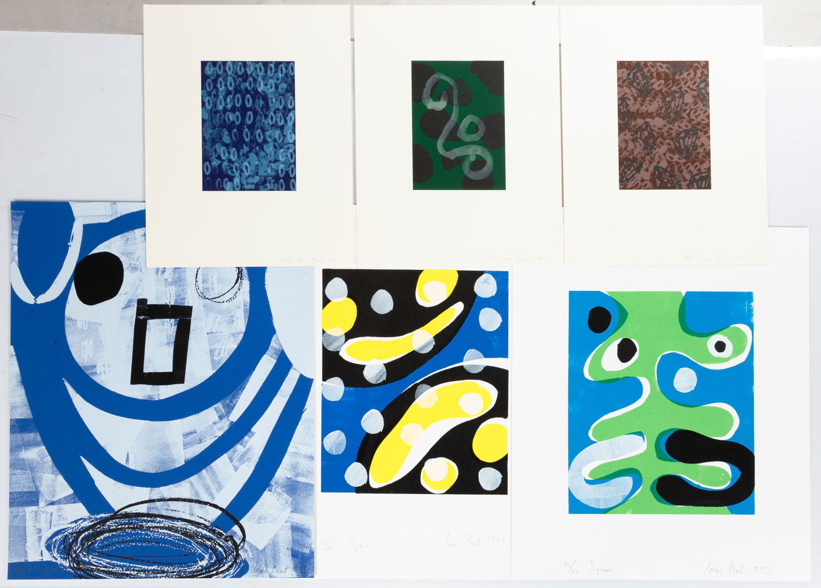 (6) Jane Kent (American, b.1952) Works: (6) Jane Kent (American, b.1952) Works Lithographs. All pencil signed, numbered, and dated. Max 20 x 16 in. Deaccessioned property from a private New York State institution.