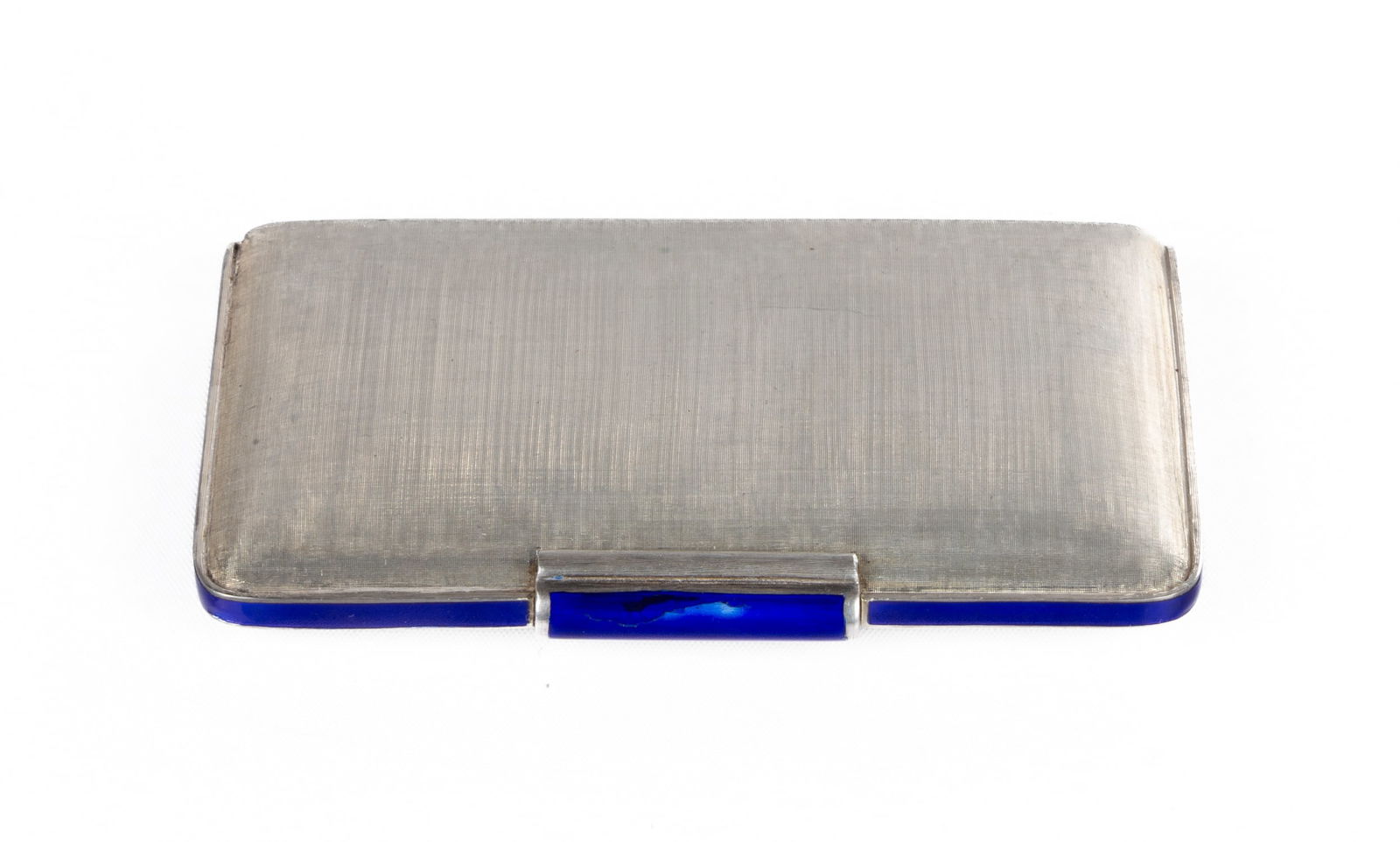 Cartier Art Deco Sterling Silver & Enamel Compact Case (1 of 3)