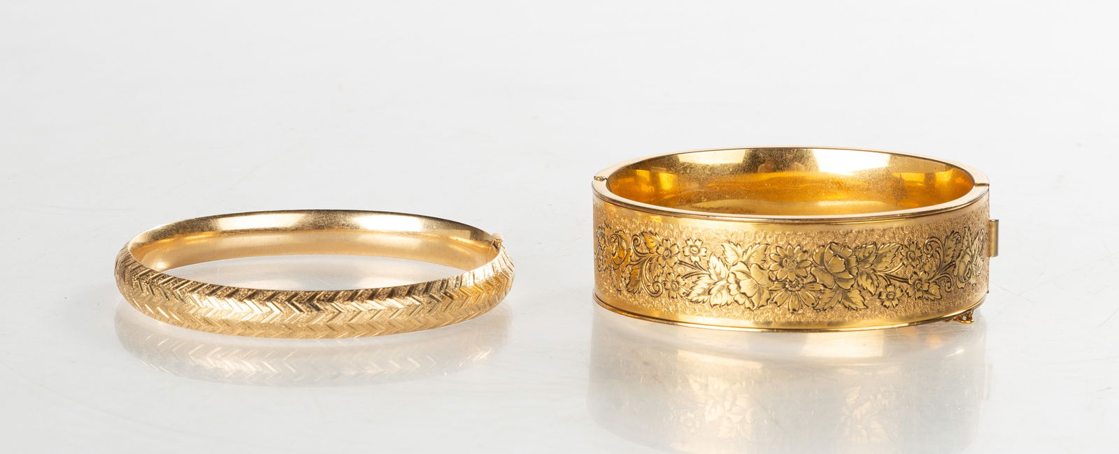 Ladies 14K Gold Bangle & 12K Gold Filled Bangle (1 of 4)