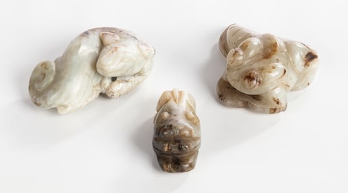 Chinese Jade Animal Pendant Amulets