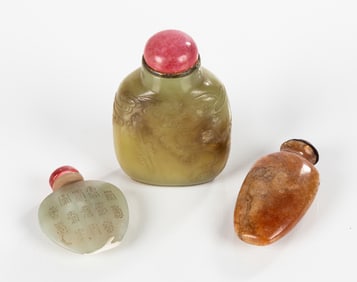 Three Chinese Snuff Bottles