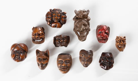 Japanese Mask Netsuke