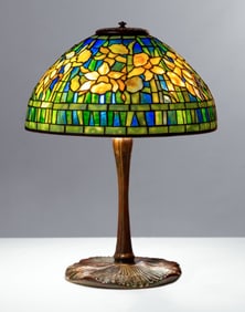 Tiffany Studios Blue Daffodil Lamp