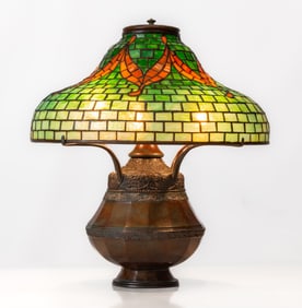 Tiffany Studios Tyler on Rare Queen Anne's Lace Base