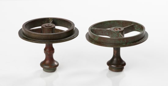 Tiffany Studios Bronze Lamp Wheels & Risers