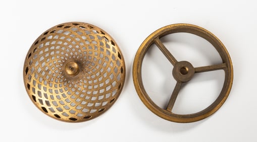 Tiffany Studios Gilt Bronze Heat Cap & Wheel