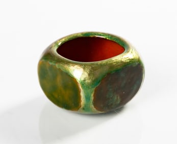 Rare Tiffany Studios Enamelware Pin Holder