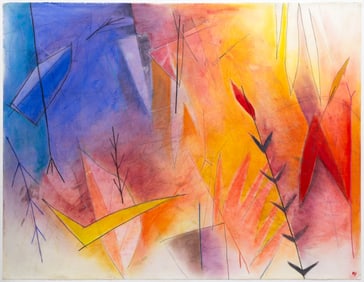 Emmi Whitehorse (Native American/Dine, b. 1957) Keyah Hozoni (Beautiful Land)