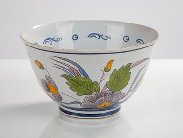 18th Century Delft Polychrome Bowl