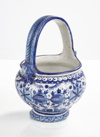 18th Century Delft Blue & White Basket